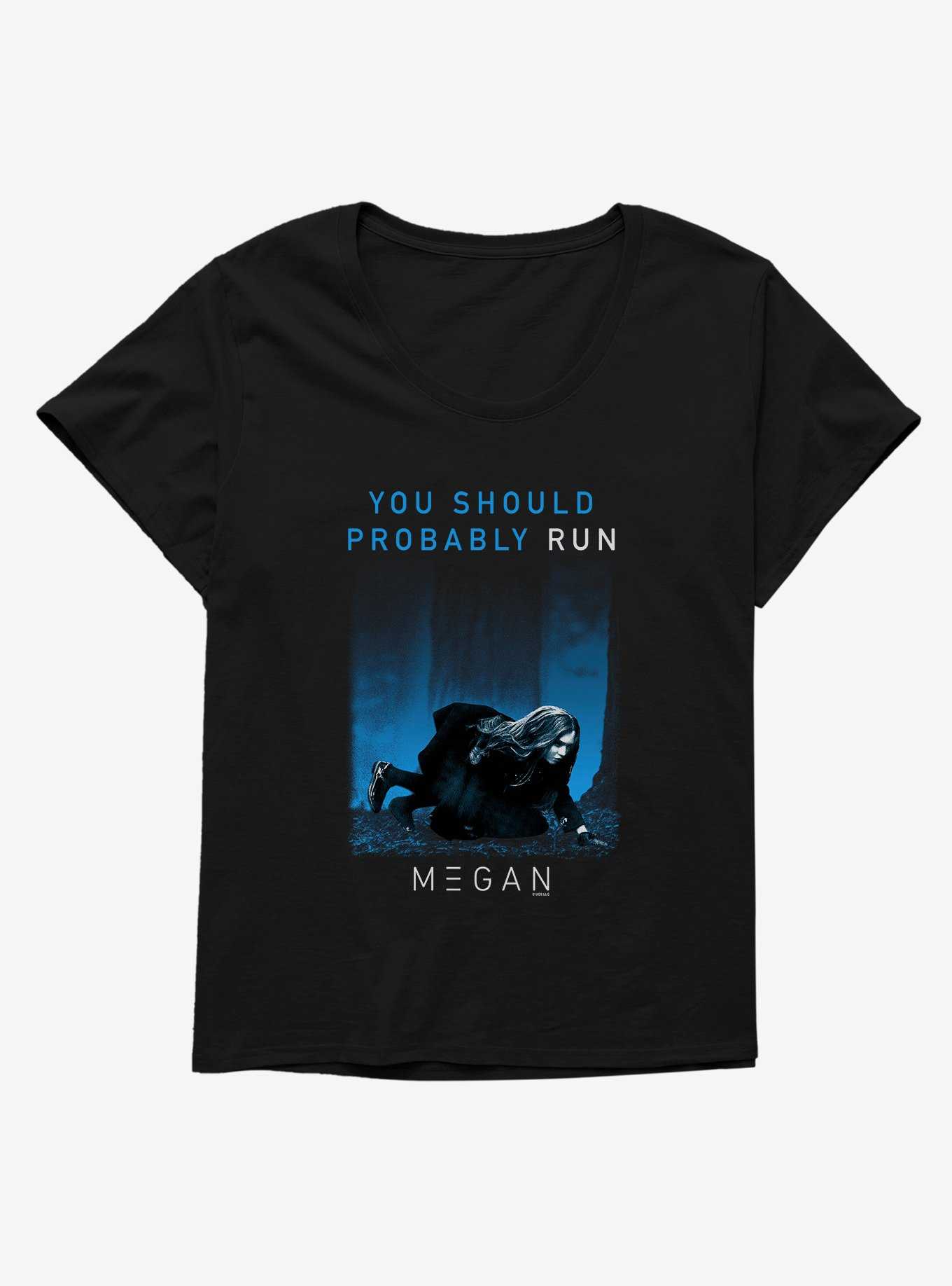 M3GAN You Should Probably Leave Girls T-Shirt Plus Size, , hi-res