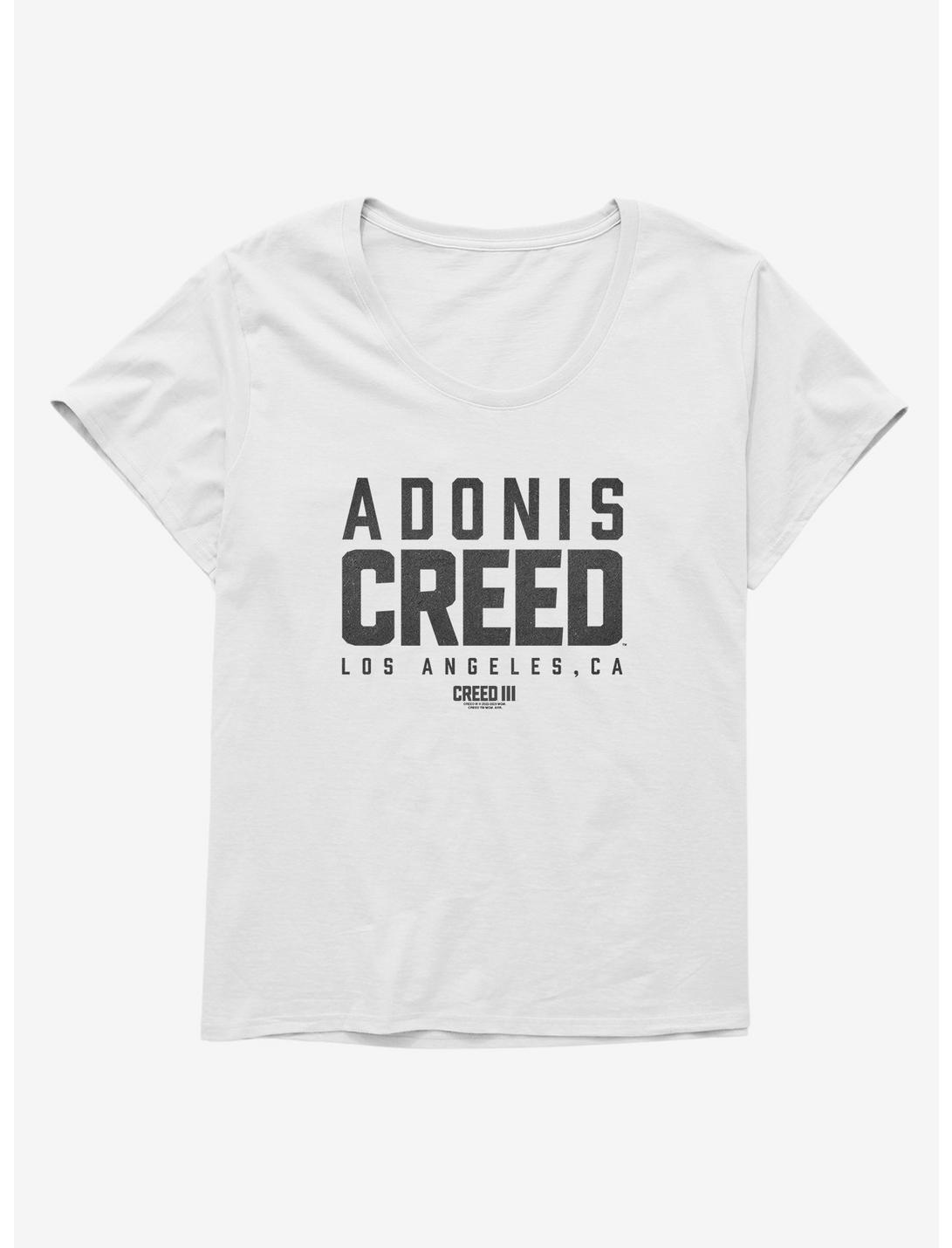 Creed III Adonis Los Angeles Womens T-Shirt Plus Size, WHITE, hi-res