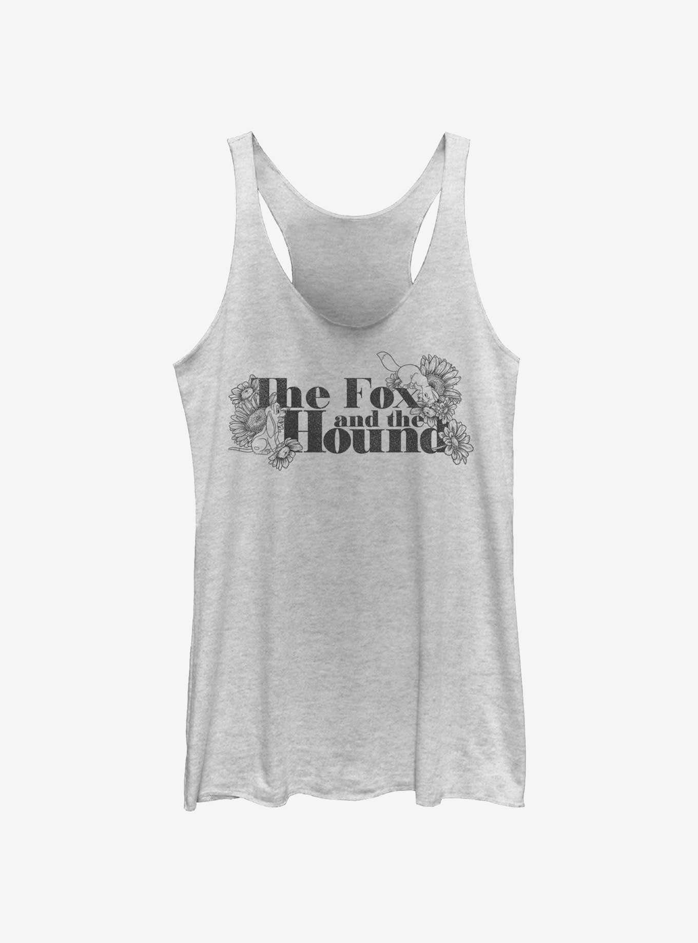Disney The Fox and the Hound Floral Logo Girls Tank, , hi-res