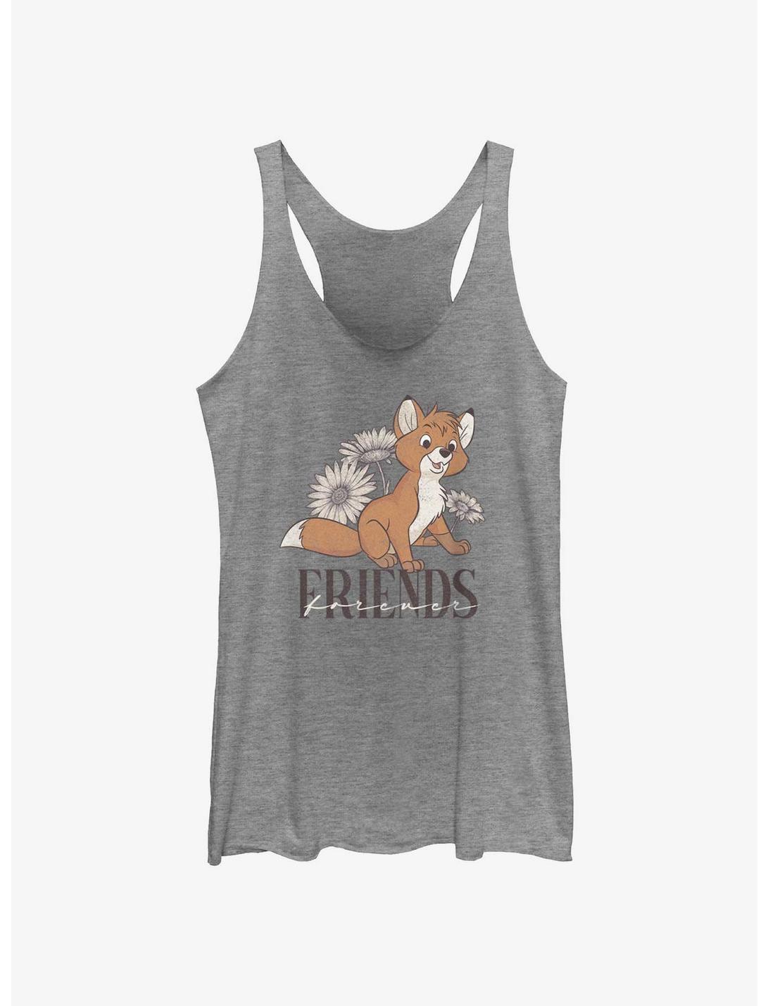 Disney The Fox and the Hound Tod Friends Girls Tank, GRAY HTR, hi-res