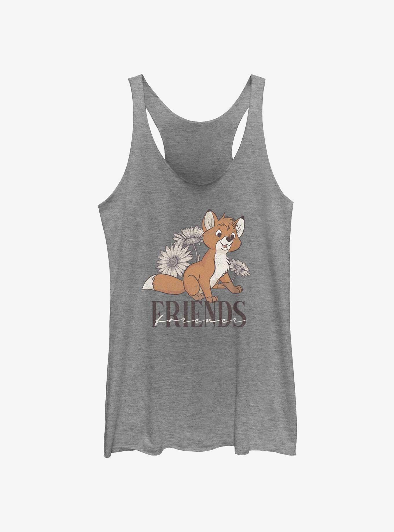 Disney The Fox and the Hound Tod Friends Girls Tank, GRAY HTR, hi-res