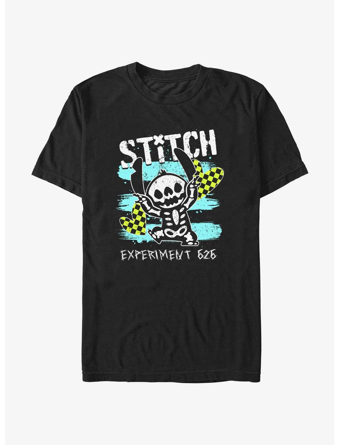 Disney Lilo & Stitch Emo Skelestitch T-Shirt, BLACK, hi-res