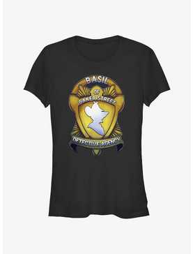 Disney The Great Mouse Detective Basil Badge Girls T-Shirt, , hi-res