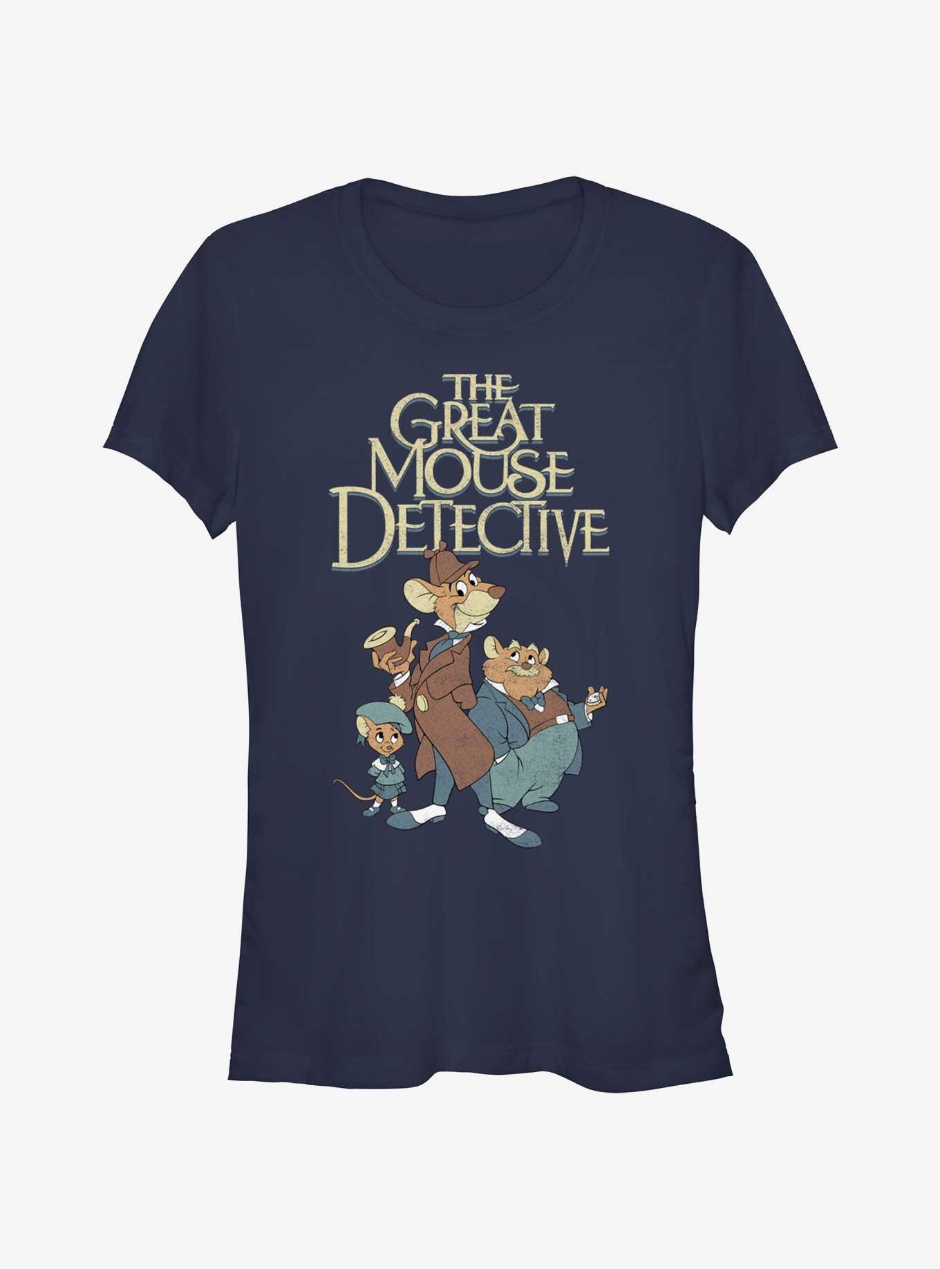 Disney The Great Mouse Detective Mousey Trio Girls T-Shirt, NAVY, hi-res