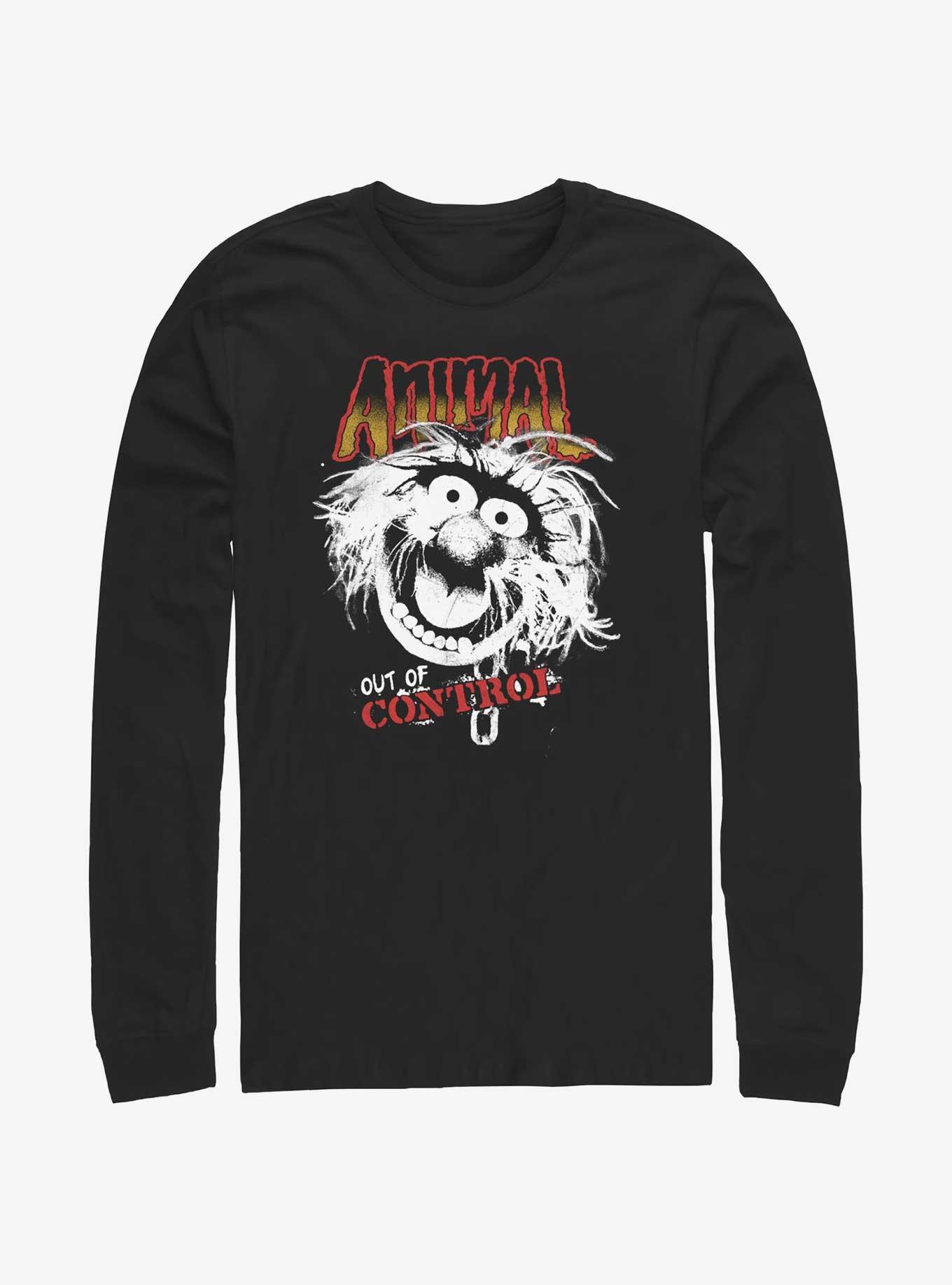 Disney The Muppets Animalistic Out Of Control Long-Sleeve T-Shirt, BLACK, hi-res