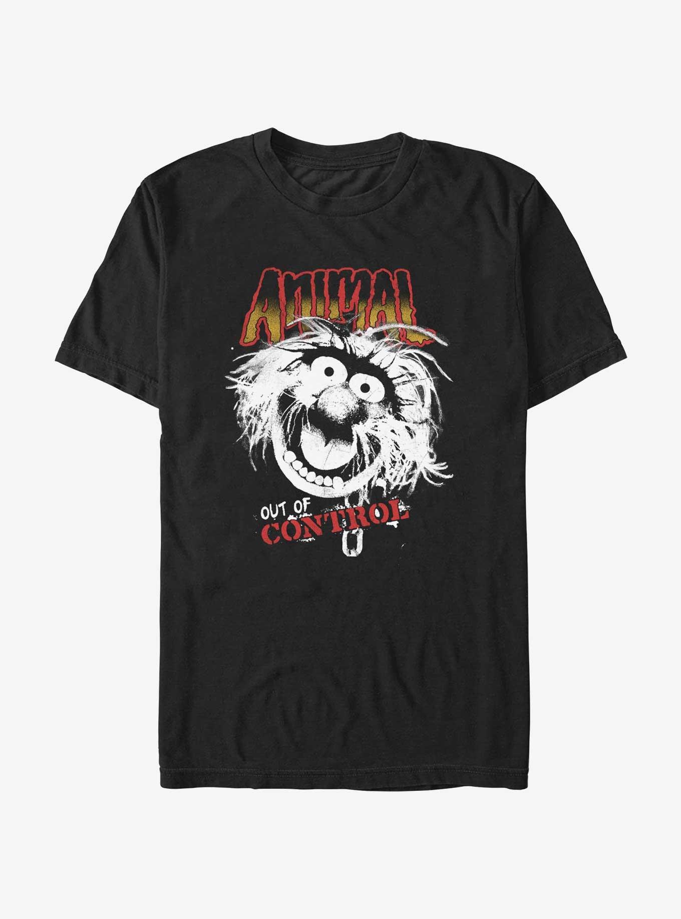 Disney The Muppets Animalistic Out Of Control T-Shirt - BLACK