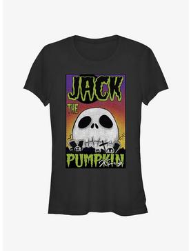 Disney The Nightmare Before Christmas Jack The Pumpkin King Skull Poster Girls T-Shirt, , hi-res
