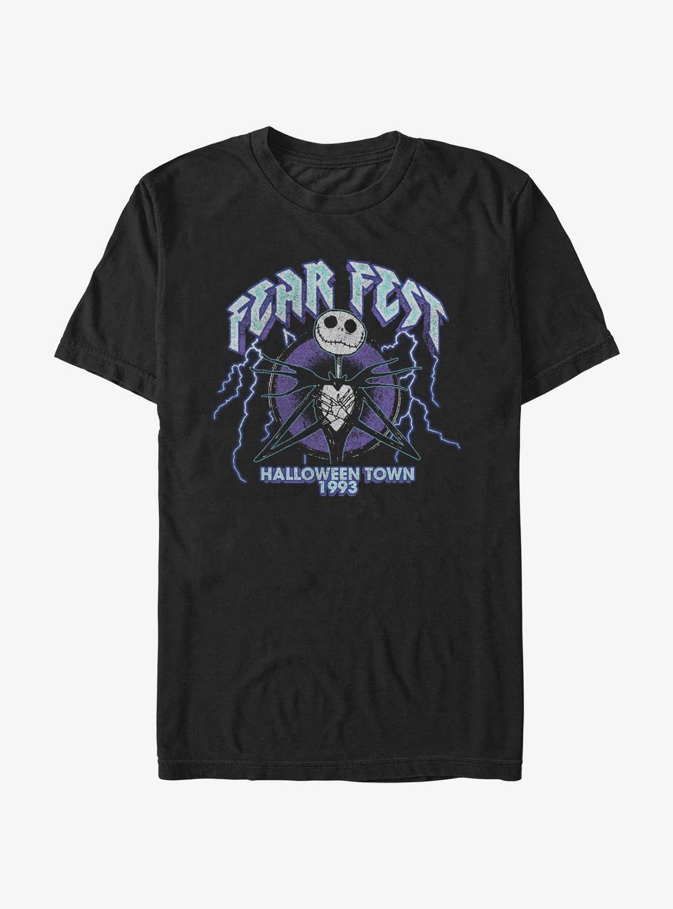 The Nightmare Before Christmas Jack Fear Fest 1993 T-Shirt, BLACK, hi-res