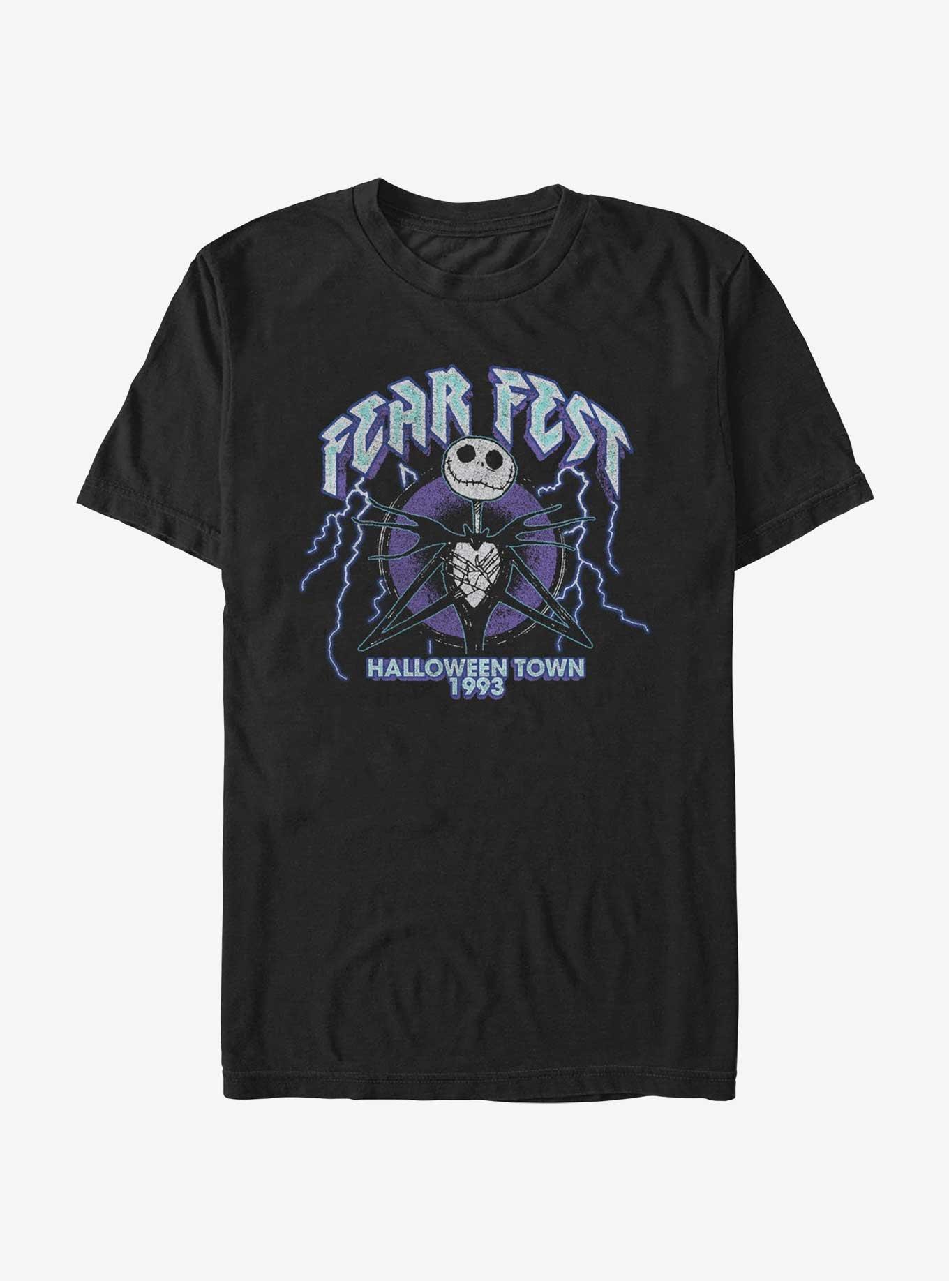 Disney The Nightmare Before Christmas Jack Fear Fest 1993 T-Shirt, BLACK, hi-res