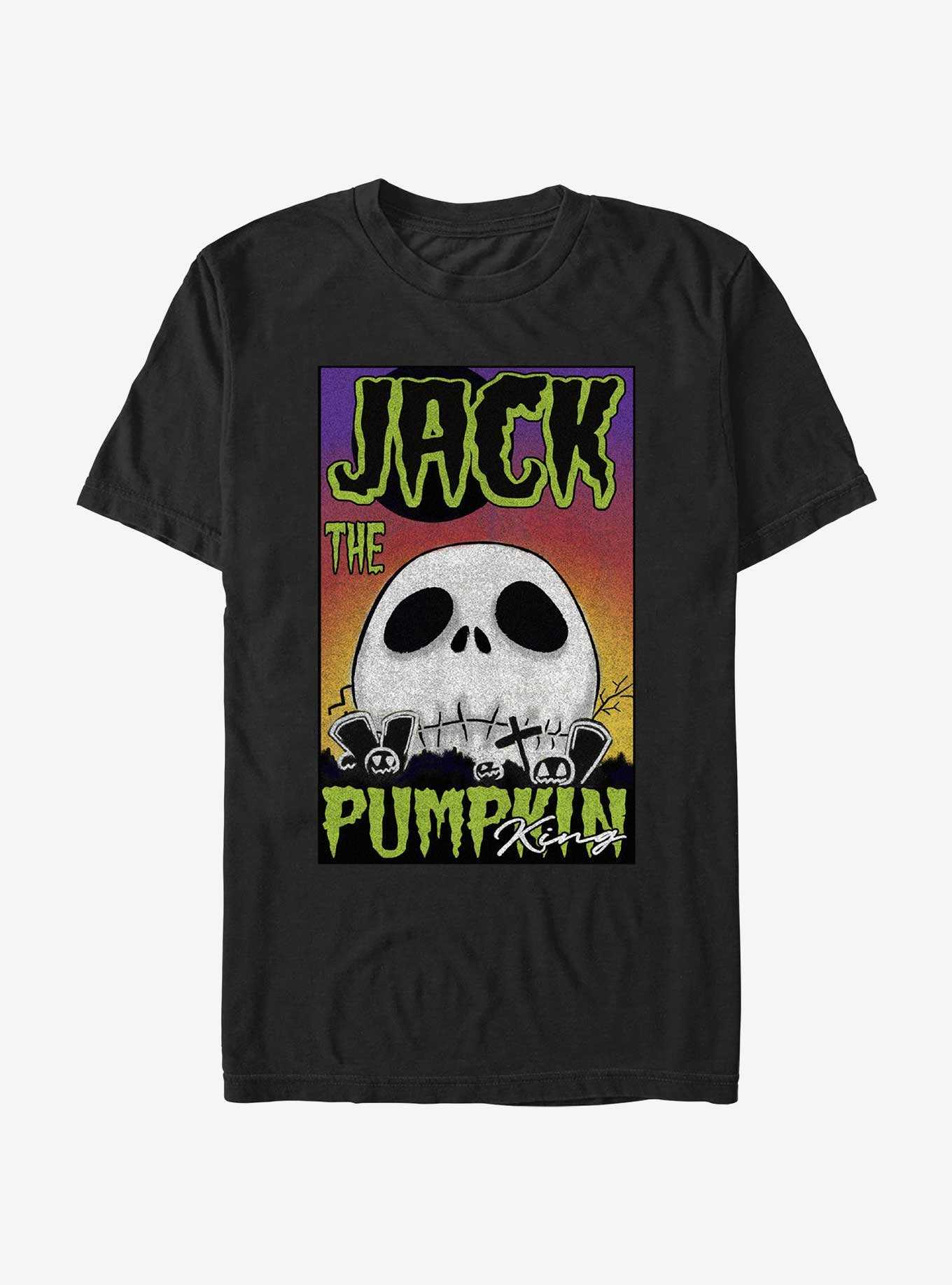 Disney The Nightmare Before Christmas Jack The Pumpkin King Skull Poster T-Shirt, , hi-res