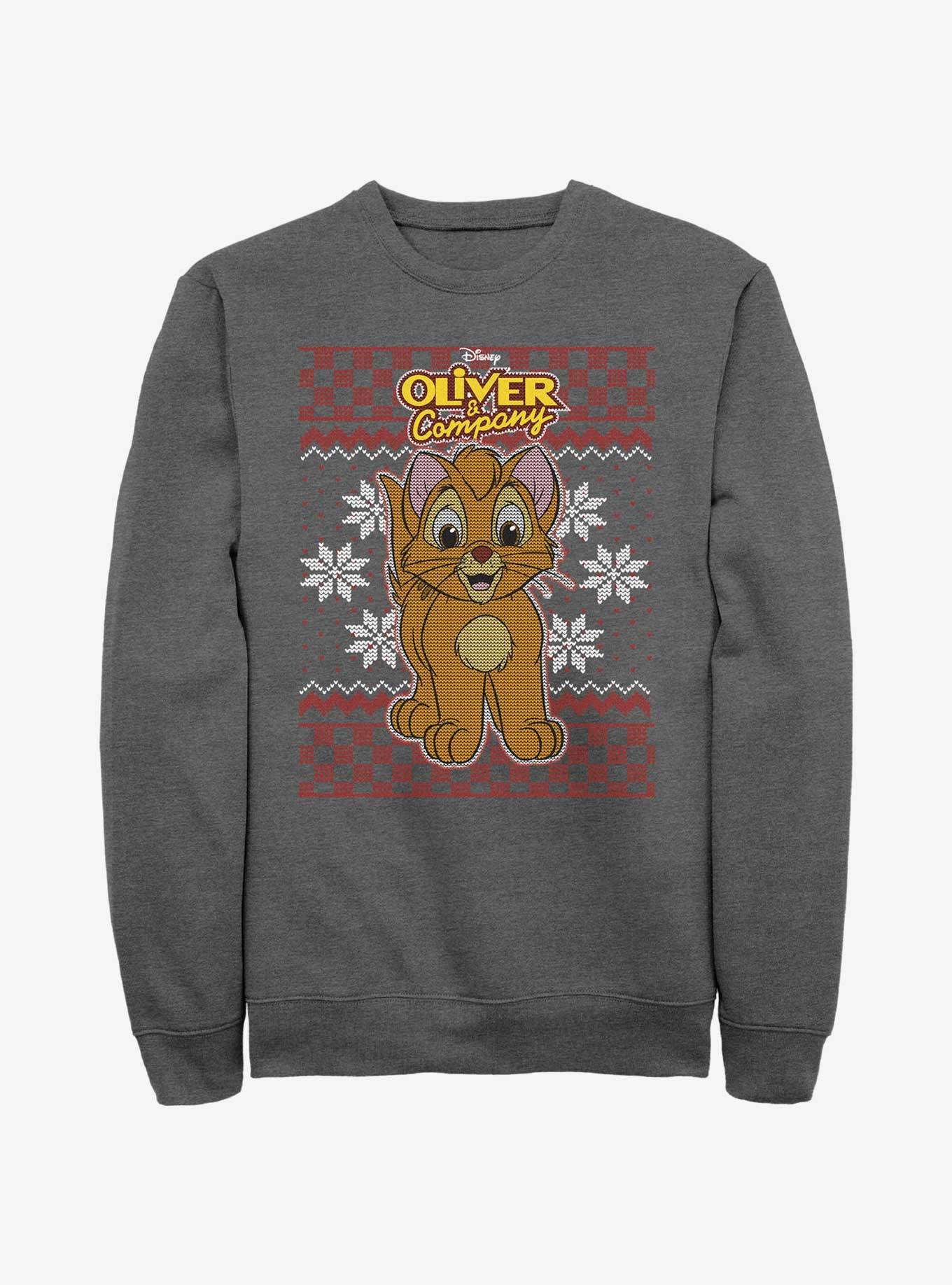 Disney Oliver & Company Oliver Ugly Christmas Sweatshirt, , hi-res