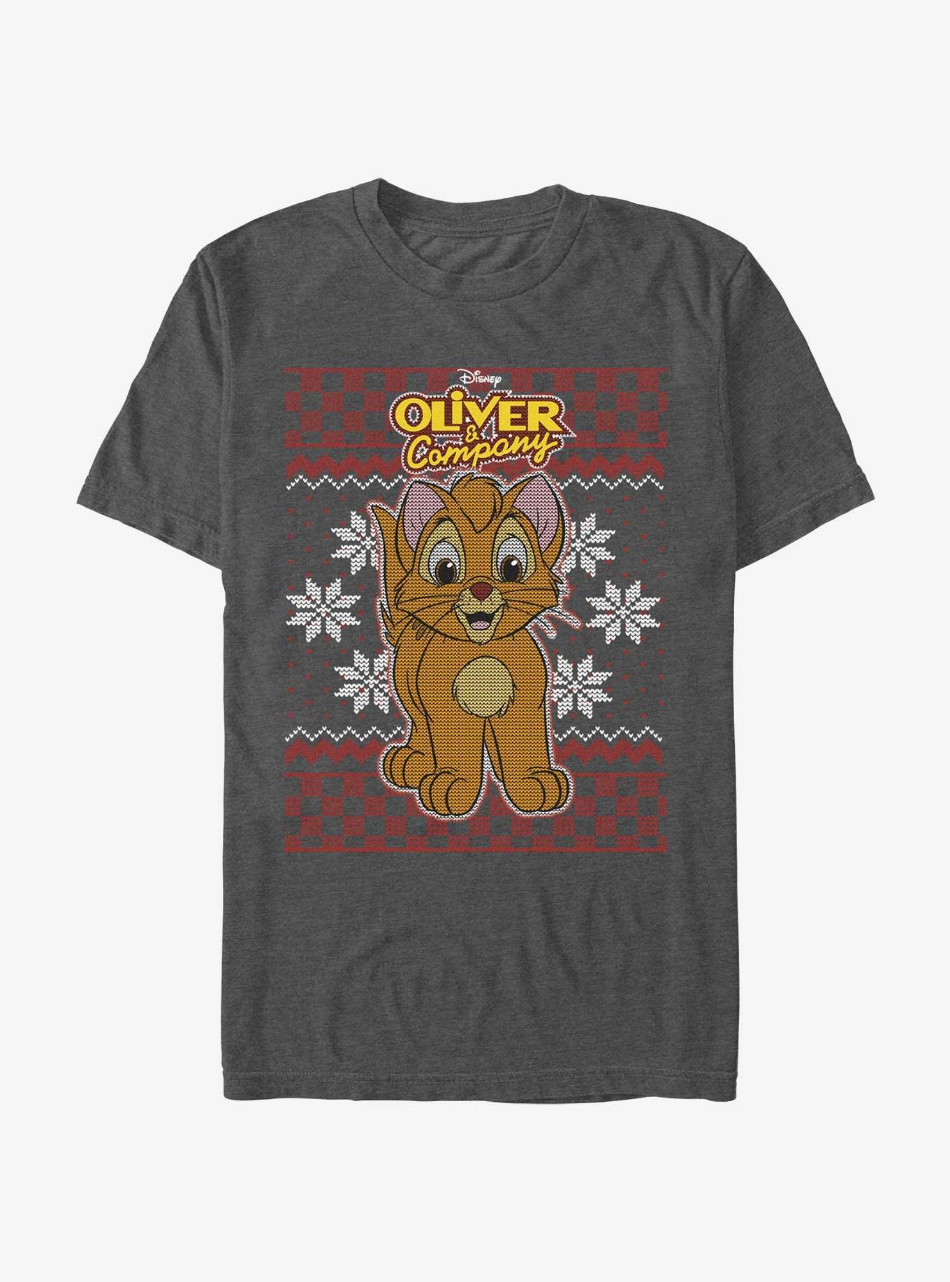 Disney Oliver & Company Oliver Ugly Christmas T-Shirt, , hi-res
