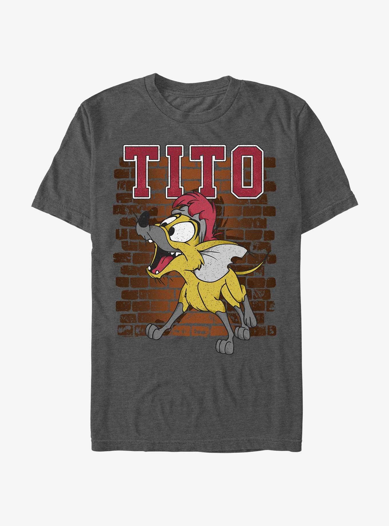 Disney Oliver & Company Tito T-Shirt, CHAR HTR, hi-res