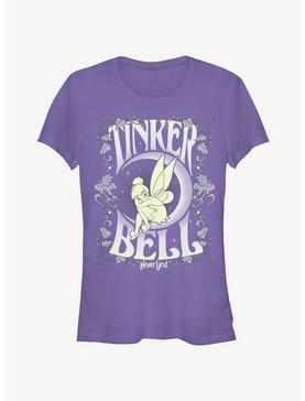 Disney Tinker Bell Floral Fairy Poster Girls T-Shirt, , hi-res