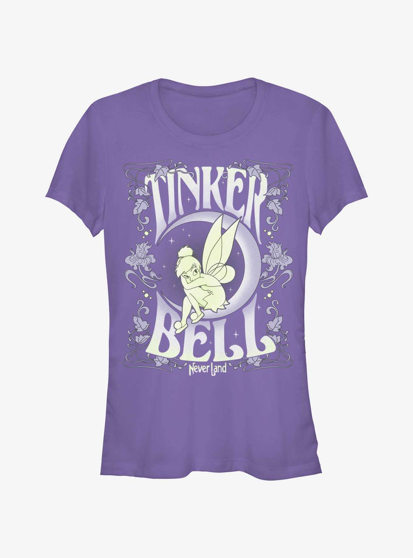 Disney Tinker Bell Floral Fairy Poster Girls T-Shirt, , hi-res