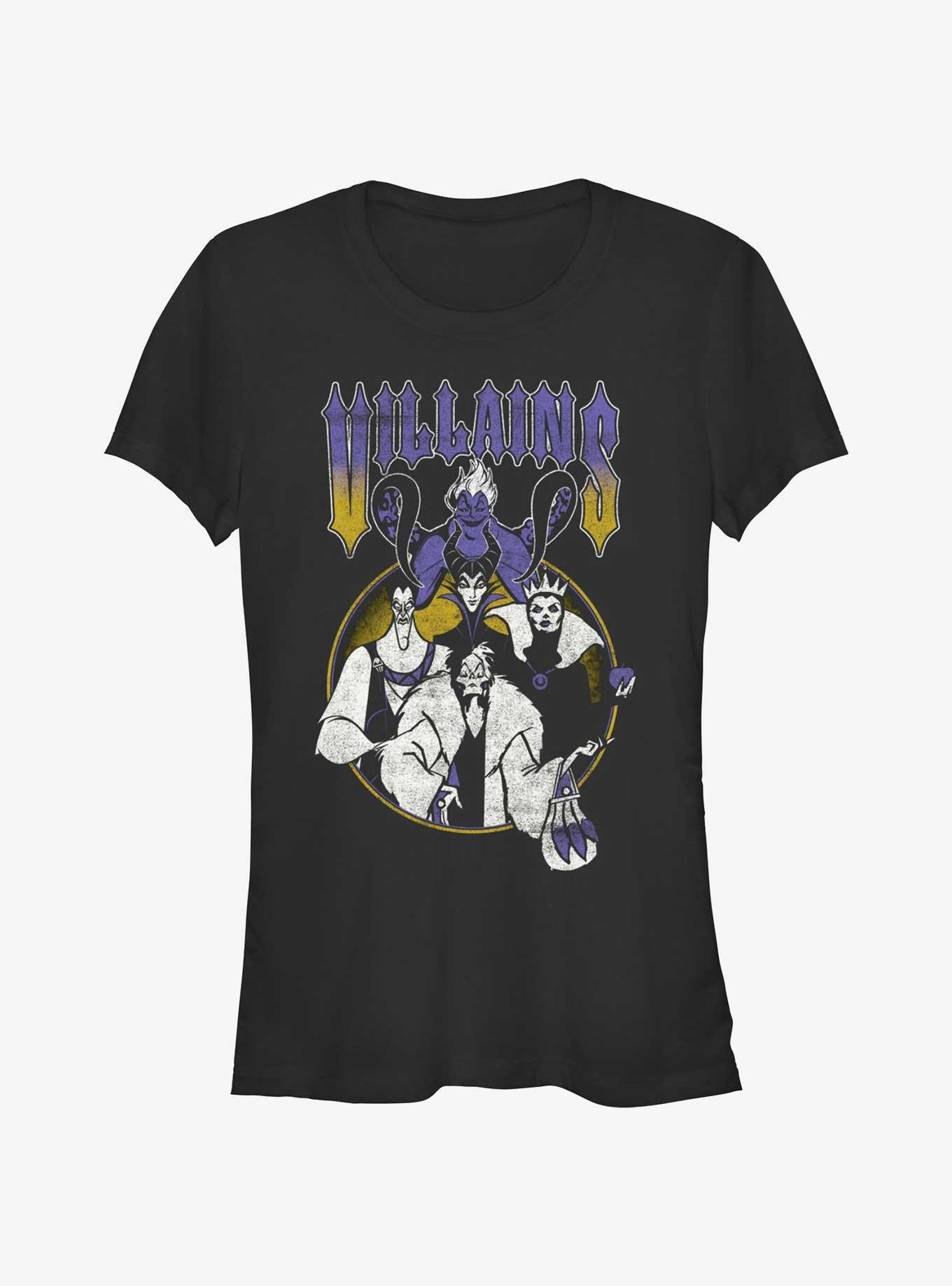 Disney Villains Metal Villains Girls T-Shirt, BLACK, hi-res