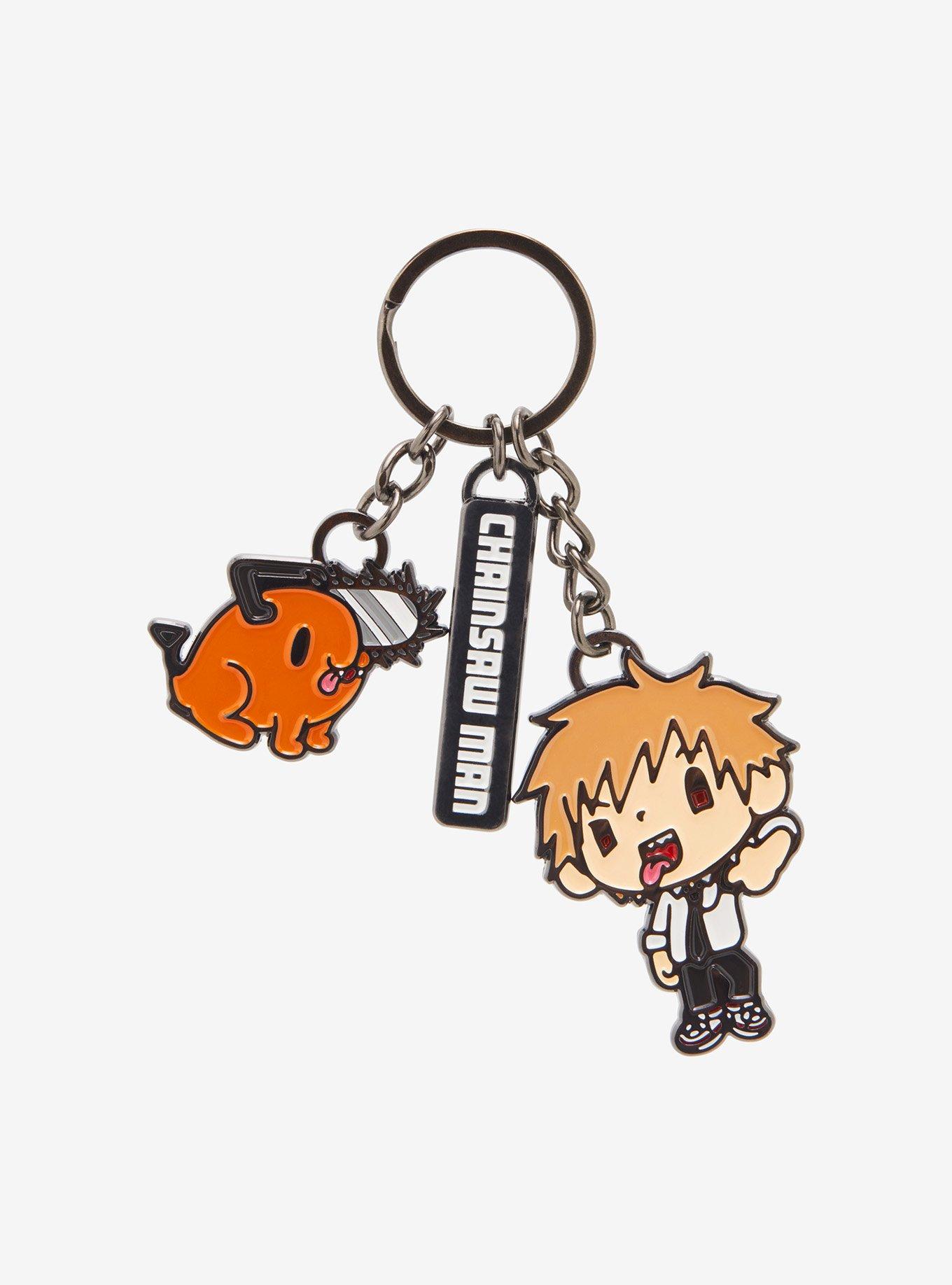 Chainsaw Man Pochita & Denji Multi Charm Keychain BoxLunch Exclusive