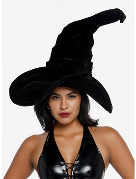 Black Velvet Witch Hat, , hi-res