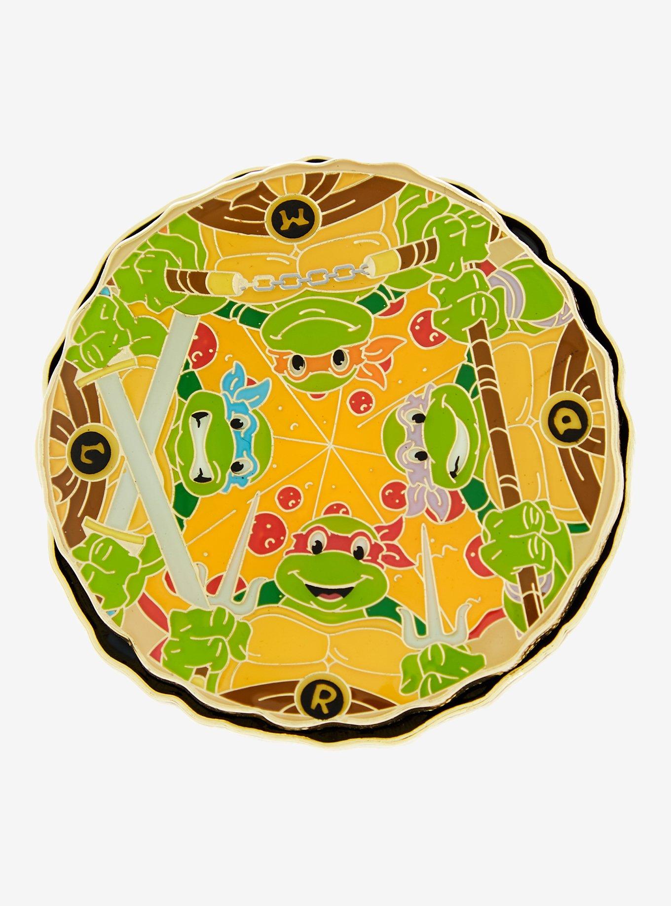 Teenage Mutant Ninja Turtles Pizza Portrait Spinning Enamel