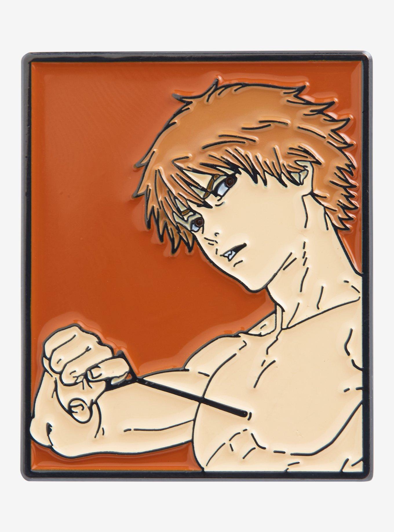 Chainsaw Man Denji Portrait Enamel Pin - BoxLunch Exclusive, , hi-res