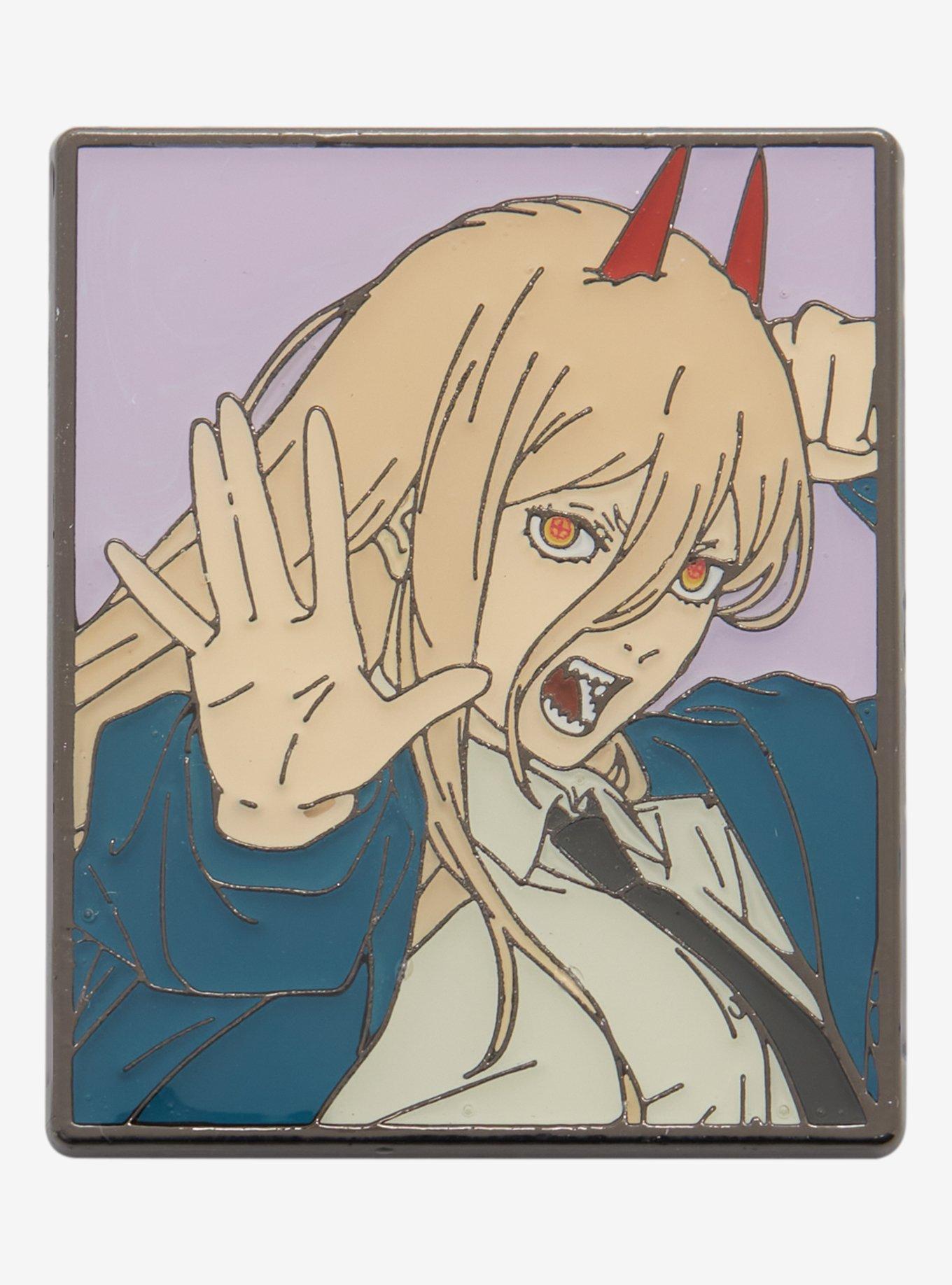 Chainsaw Man Power Portrait Enamel Pin - BoxLunch Exclusive, , hi-res