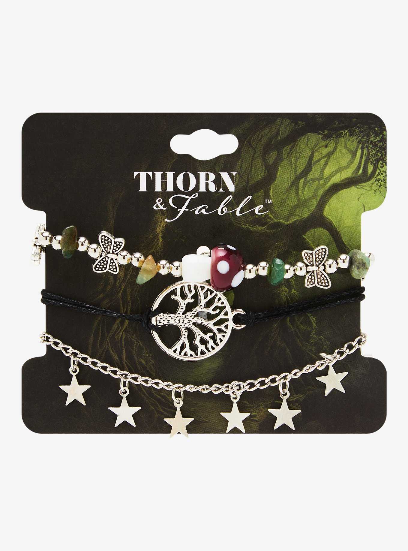 Mushroom Celestial Grunge Bracelet Set
