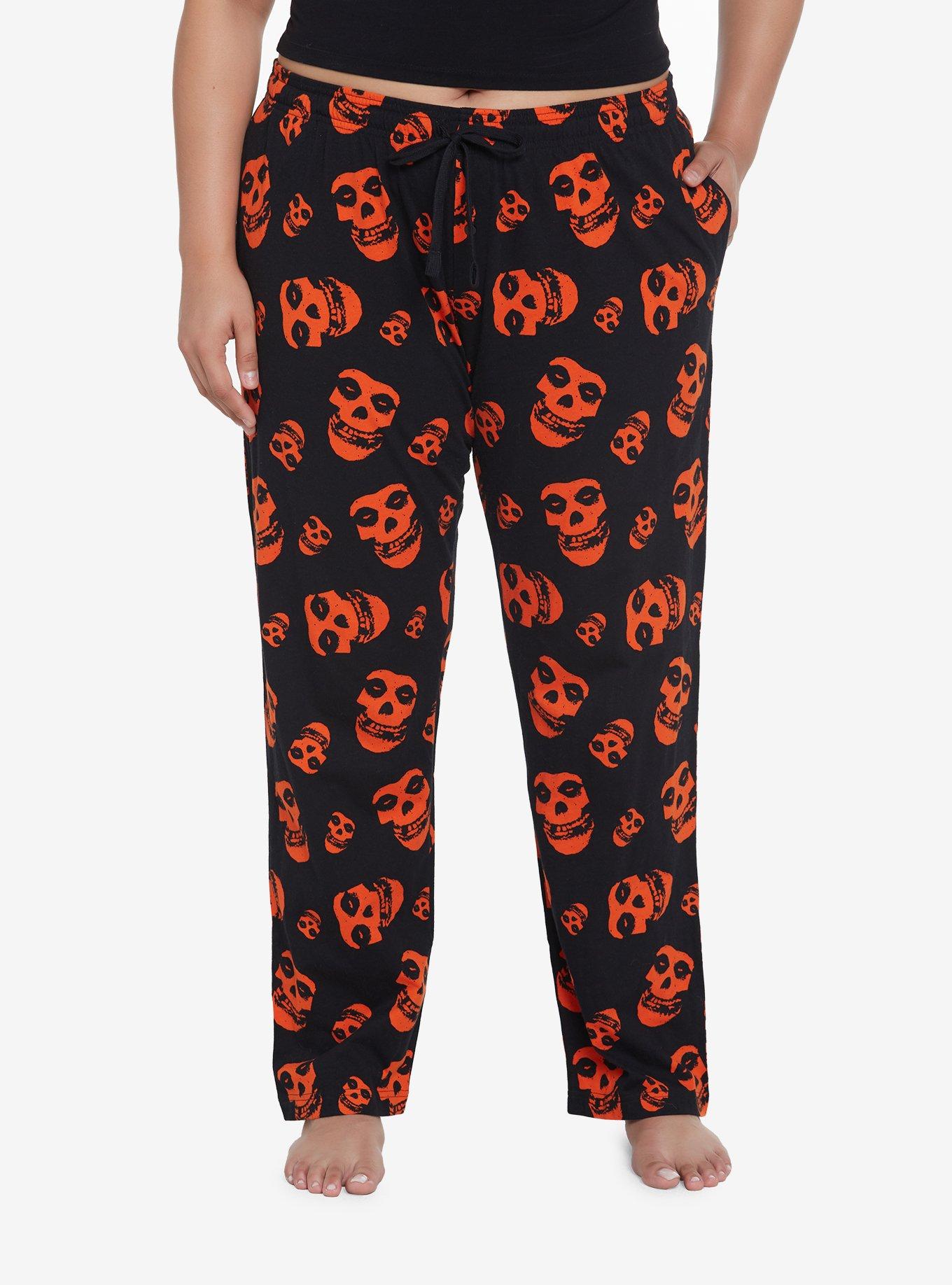 Misfits Fiend Skull Allover Print Pajama Pants Plus Size | Hot Topic