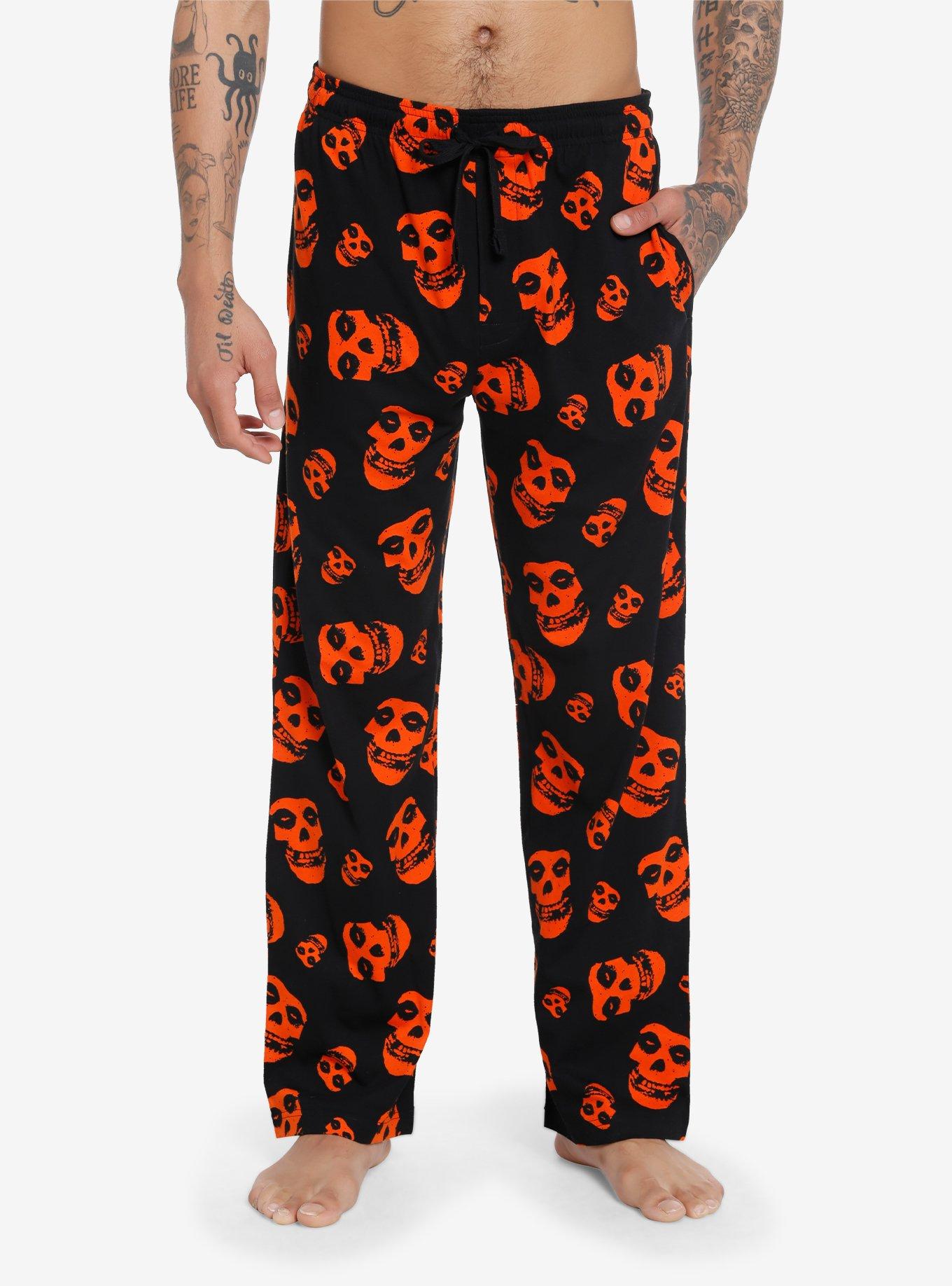 Misfits Fiend Skull Allover Print Pajama Pants