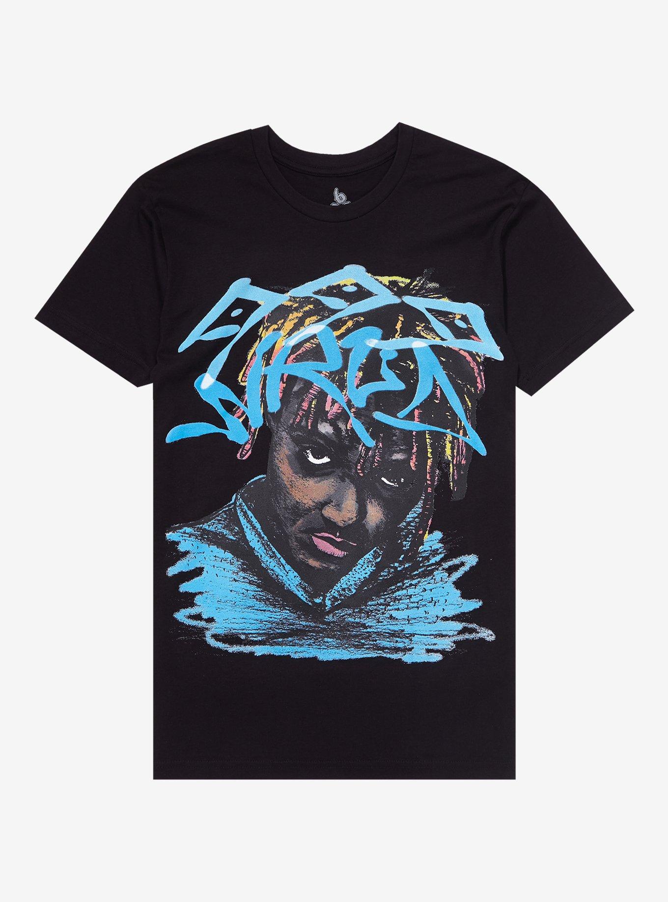 Juice WRLD Sketched Portrait T-Shirt, BLACK, hi-res