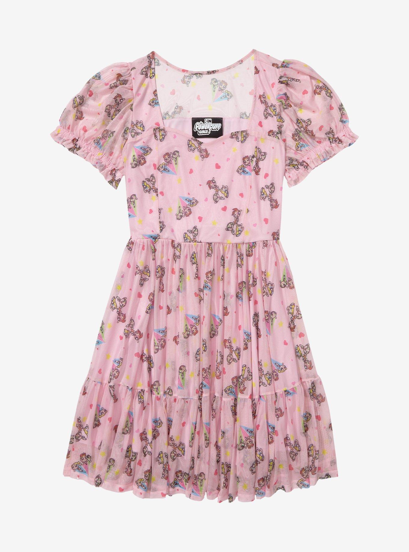 The Powerpuff Girls Pink Sweetheart Dress Plus Size, MULTI, hi-res