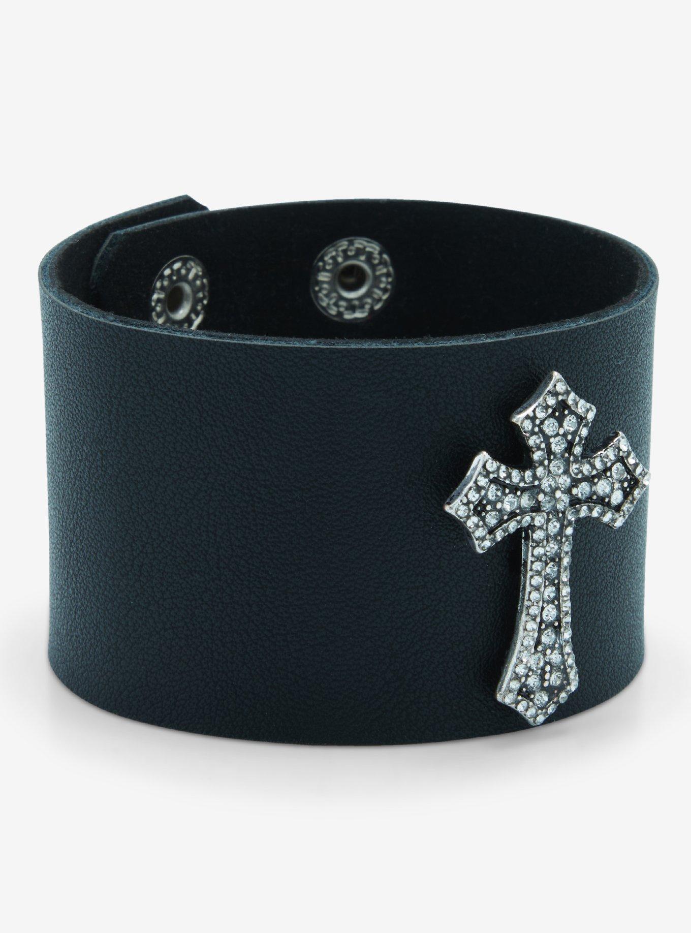 Cross Bling Cuff Bracelet, , hi-res
