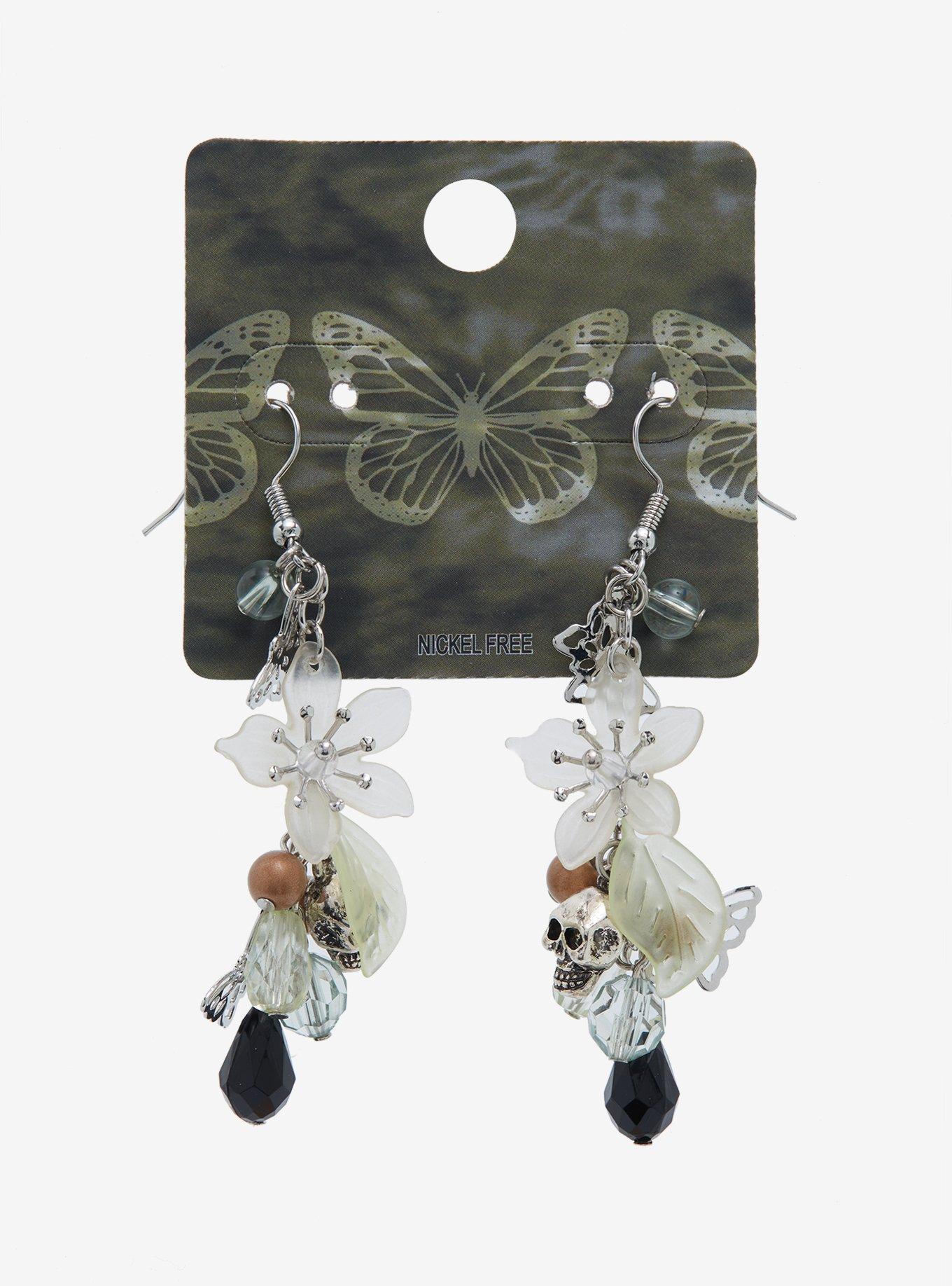 Skull earrings hot on sale topic