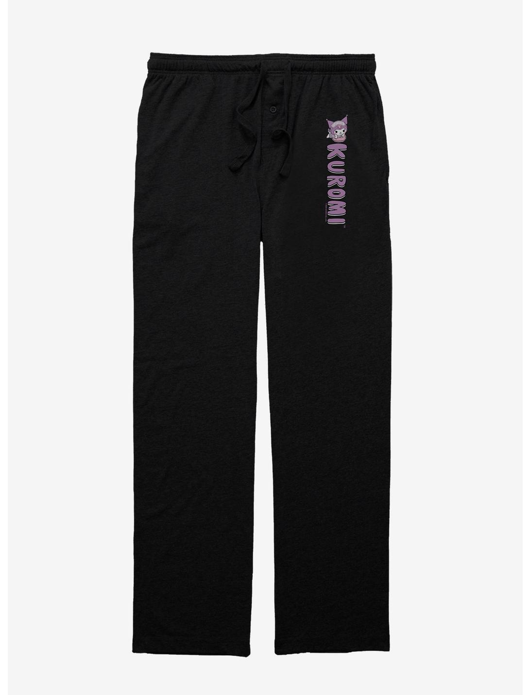 Kuromi Bedtime Pajama Pants, BLACK, hi-res