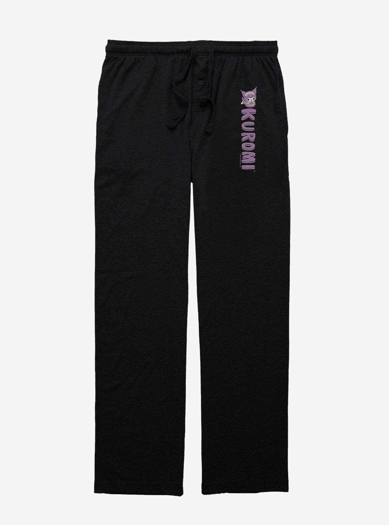 Kuromi Bedtime Pajama Pants, BLACK, hi-res