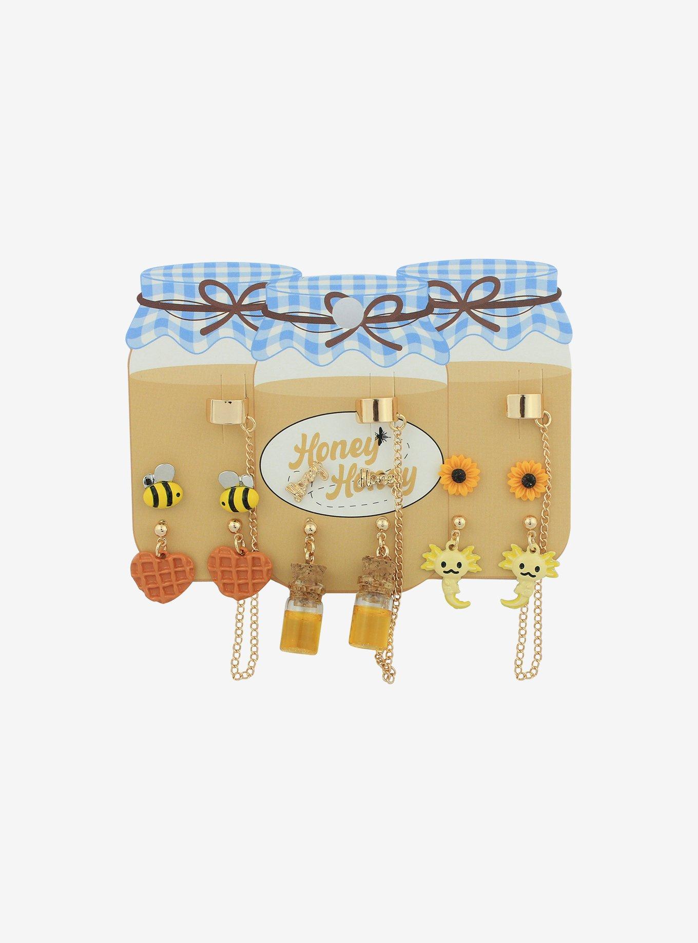 Honey Bee Axolotl Cuff Earring Set, , hi-res