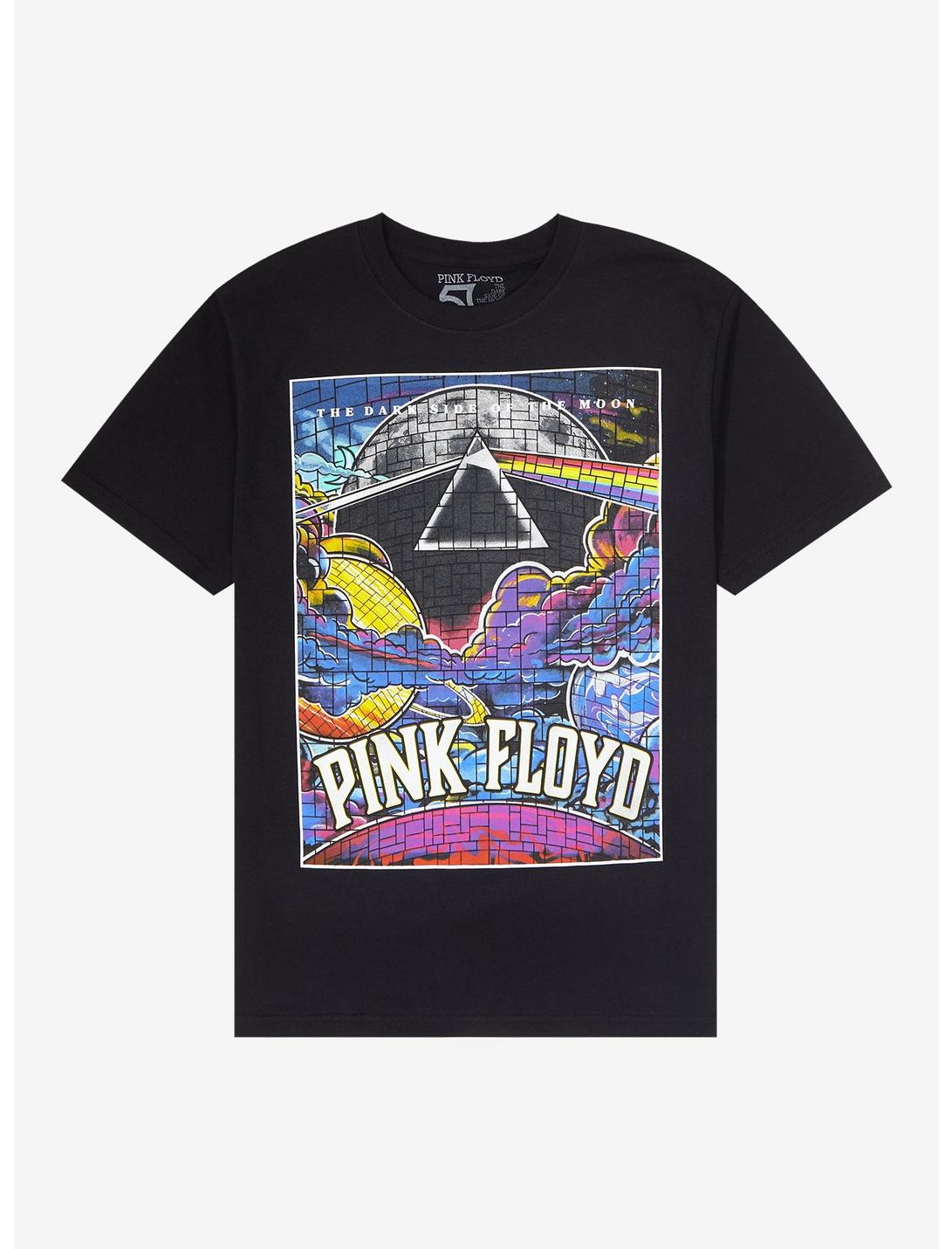 Pink Floyd Dark Side Of The Moon Brick Design T-Shirt, BLACK, hi-res