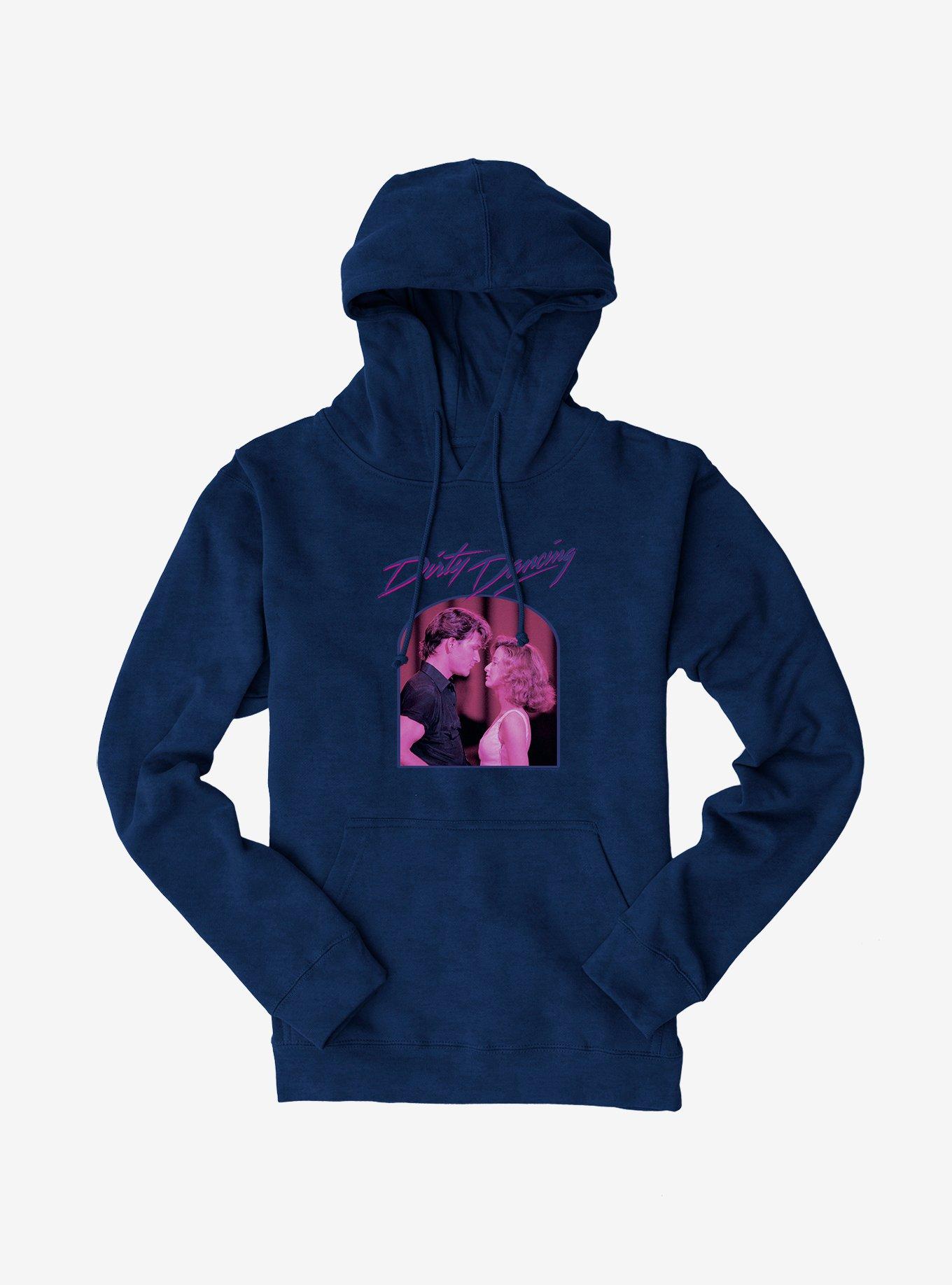 Dirty Dancing Johnny And Baby Portrait Hoodie, NAVY, hi-res