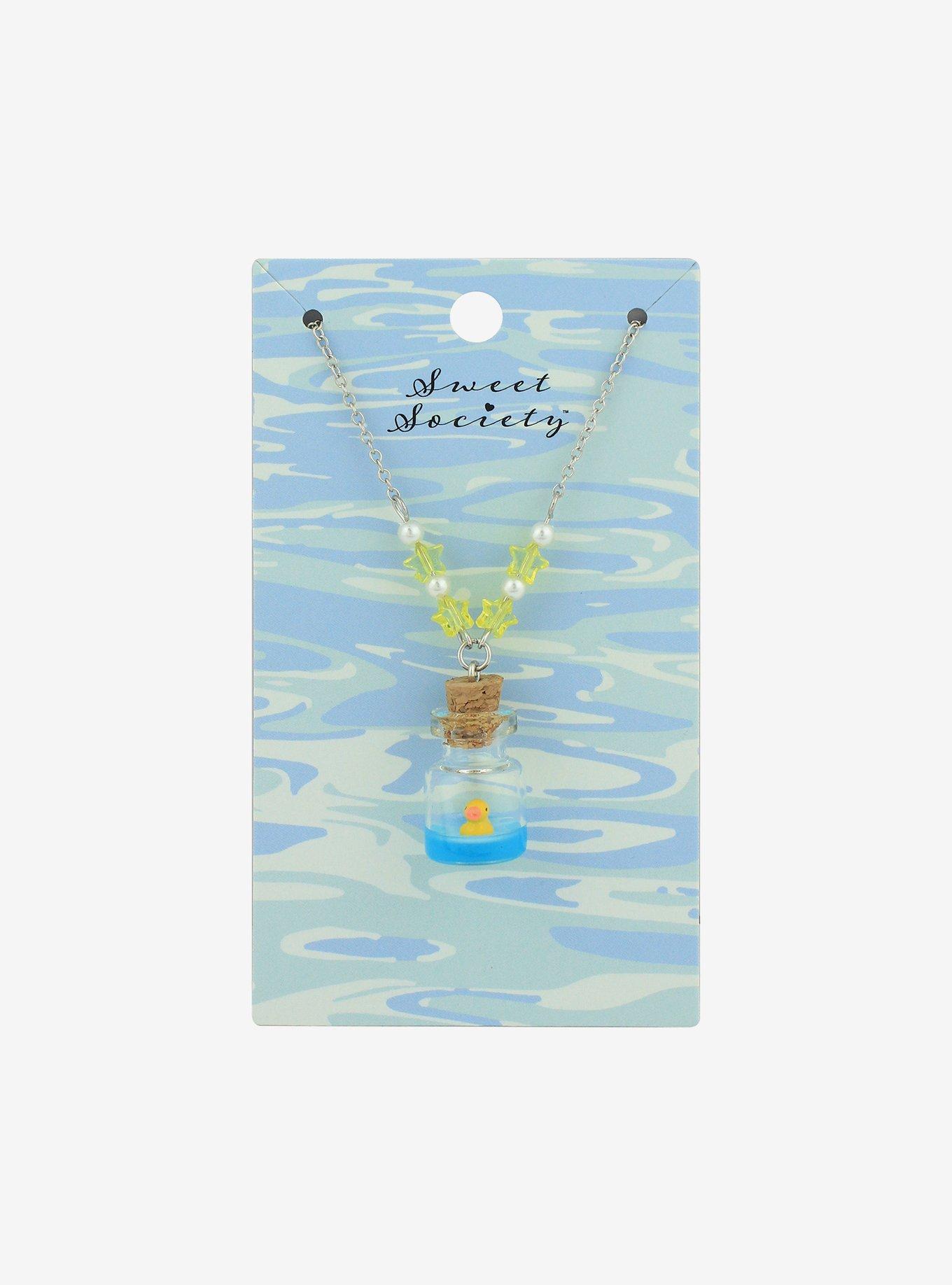 Sweet Society Rubber Duck Bottle Necklace, , hi-res