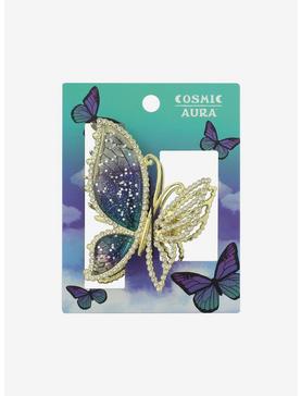 Cosmic Aura Butterfly Claw Hair Clip, , hi-res