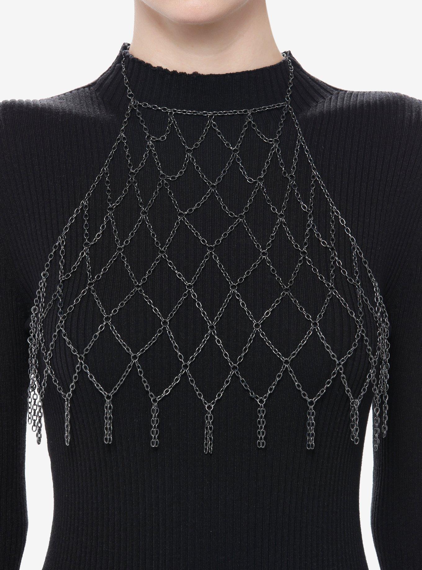 Metal Halter Body Chain, , hi-res