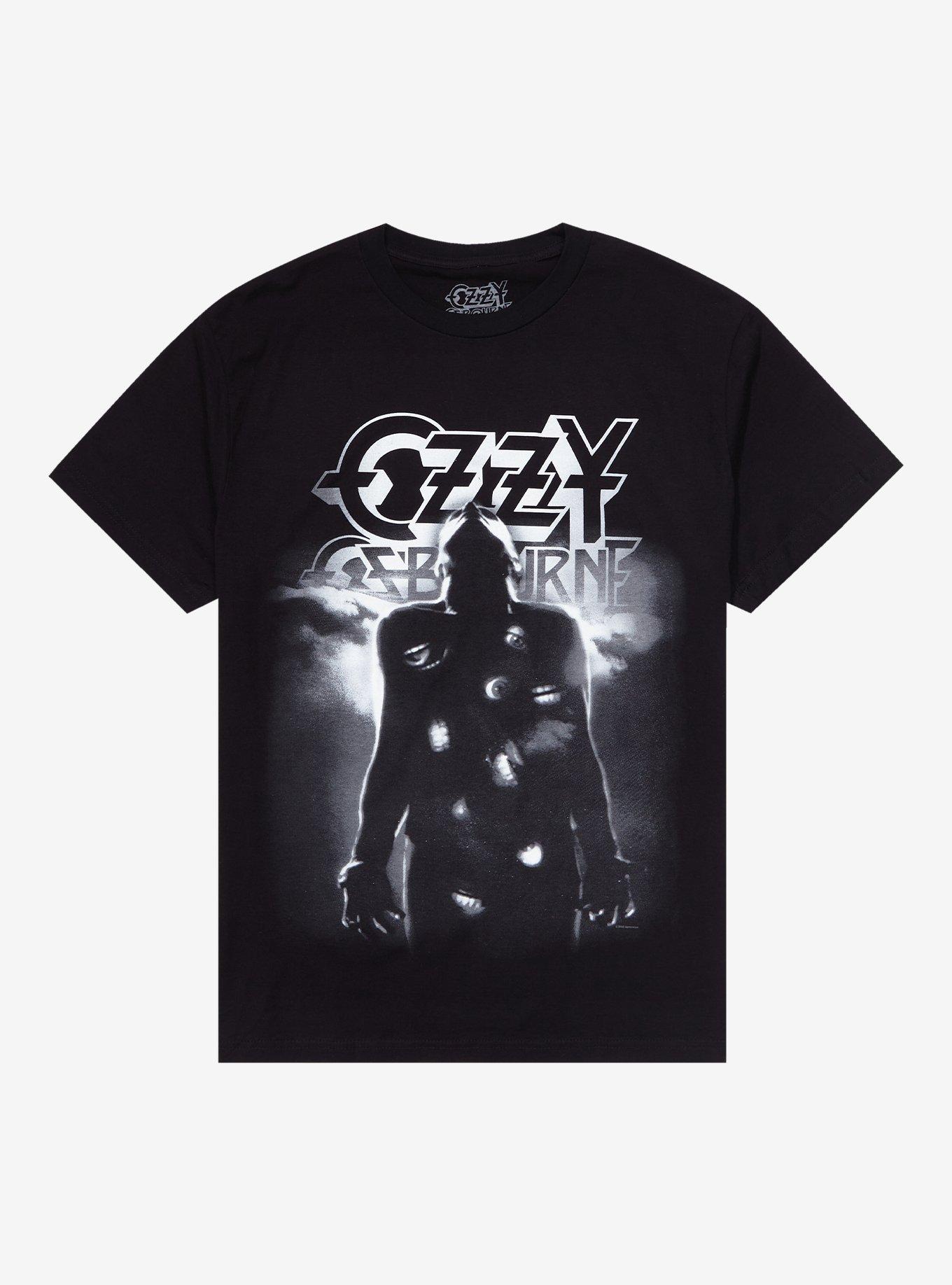 Ozzy Osbourne Silhouette Eyes T-Shirt, BLACK, hi-res