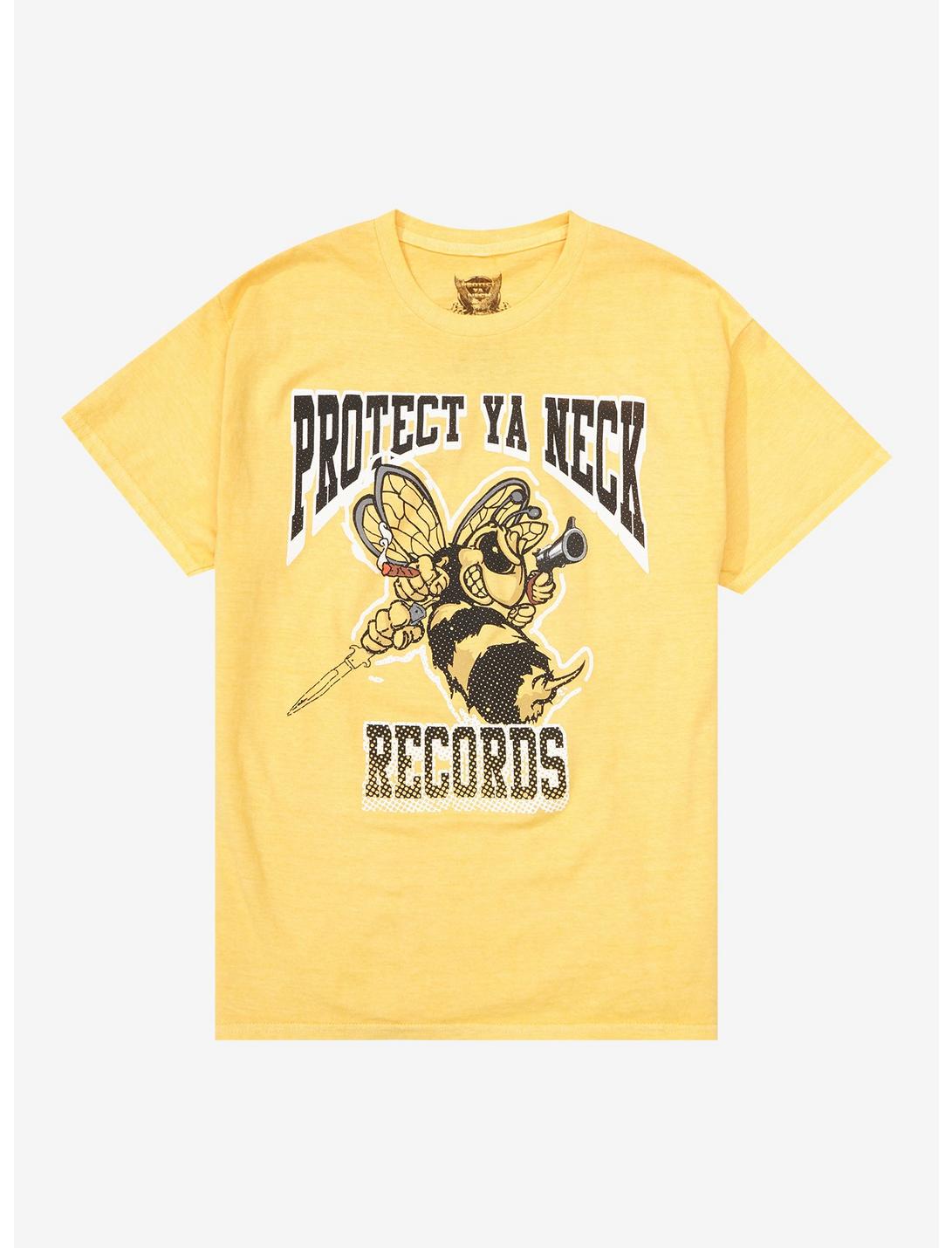 Protect Ya Neck Records Logo T-Shirt, YELLOW, hi-res