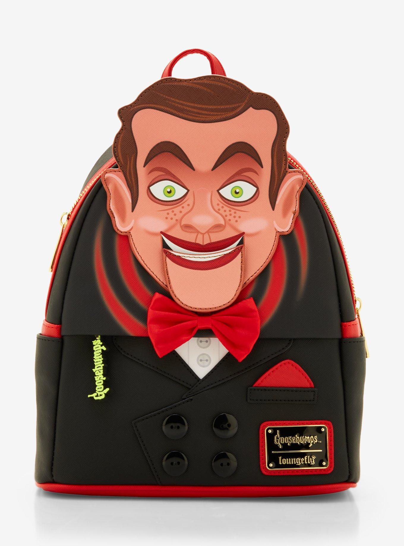 Loungefly Goosebumps Slappy the Dummy Figural Glow-In-The-Dark Mini Backpack, , hi-res