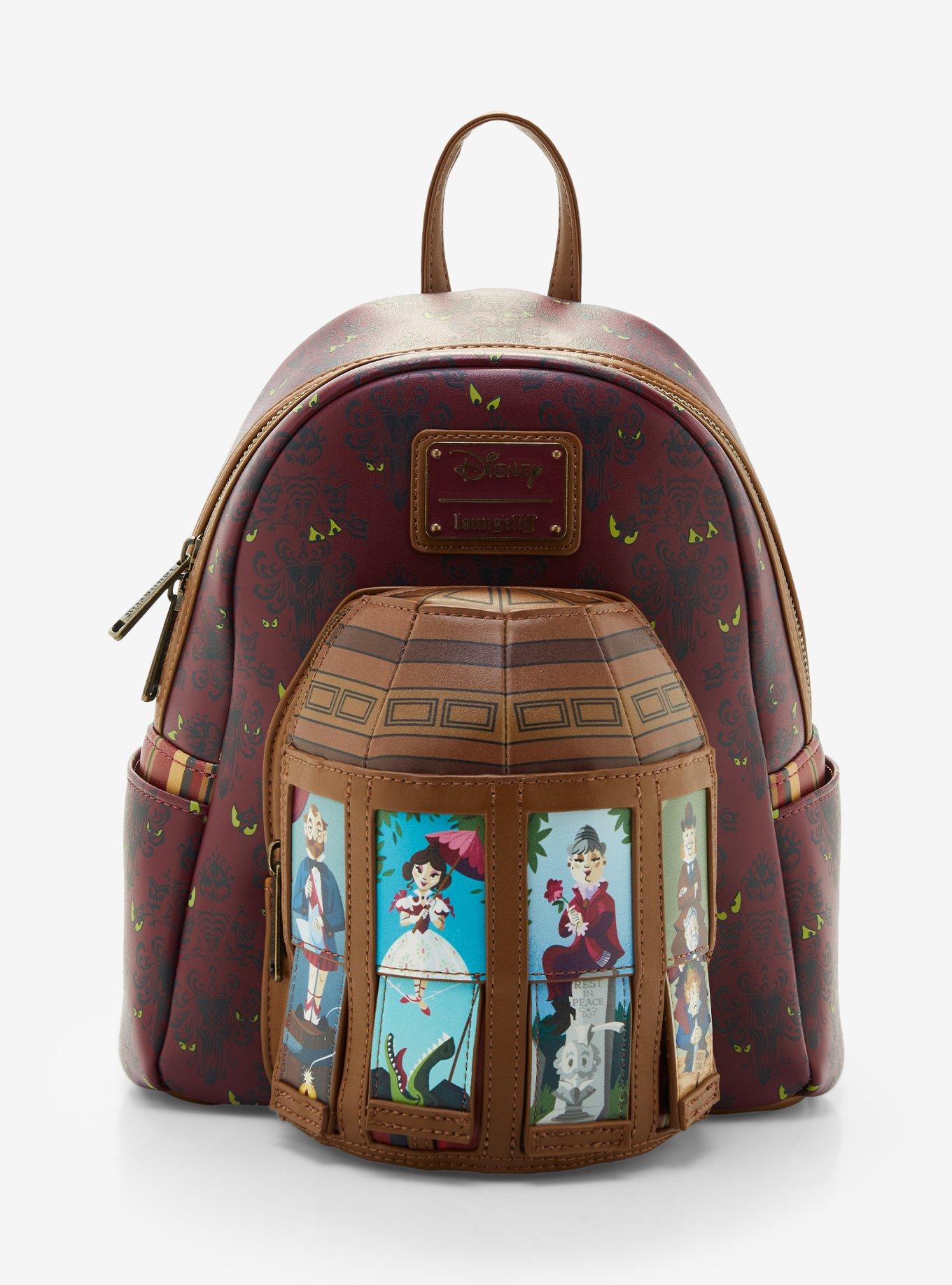 Loungefly Disney The Haunted Mansion Stretching Room Portraits  Glow-In-The-Dark Mini Backpack | Her Universe, image size:1360x1836