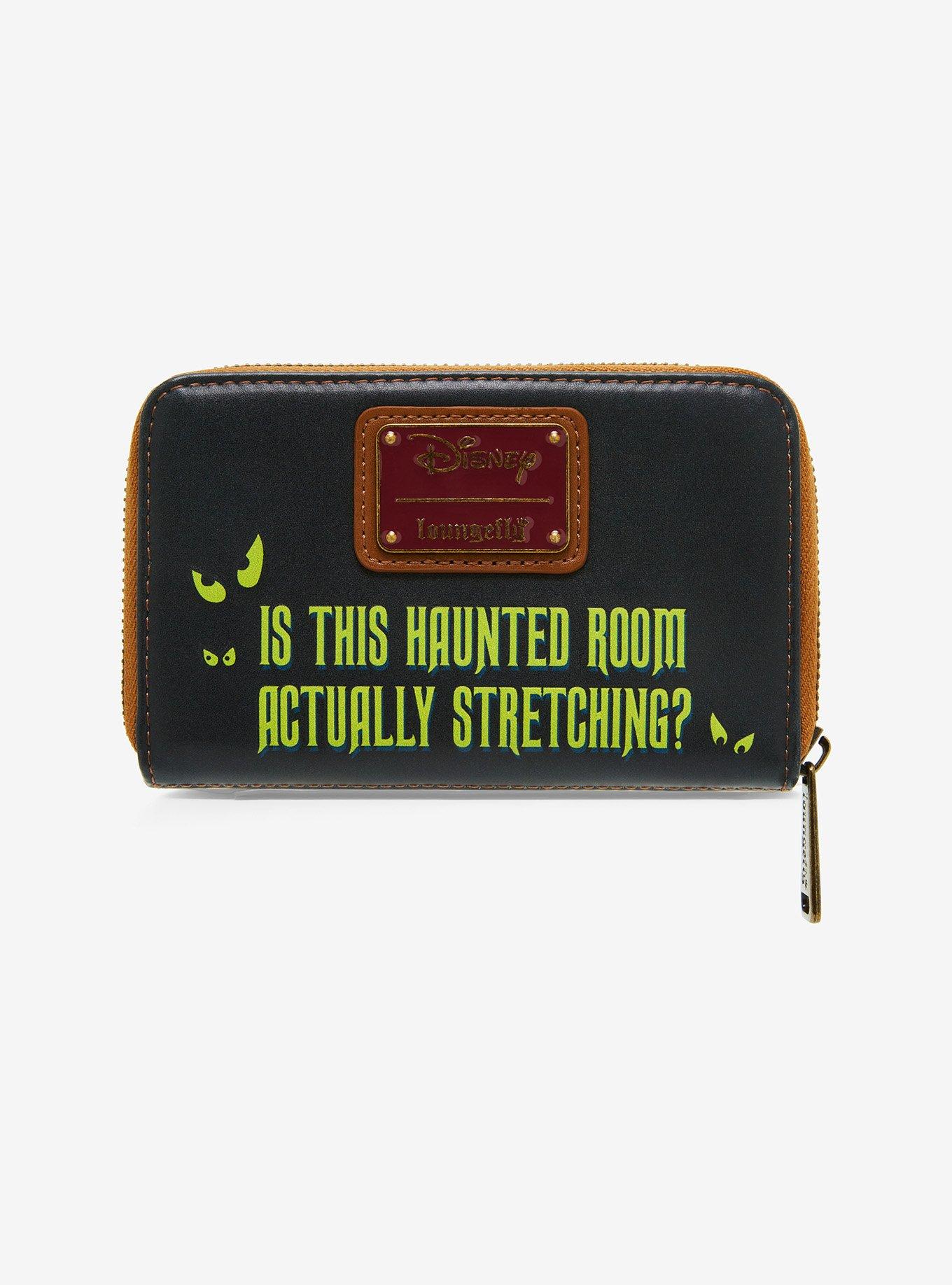 Loungefly Disney Haunted Mansion Stretching Room Portraits Glow-In-The-Dark Small Zipper Wallet, , hi-res