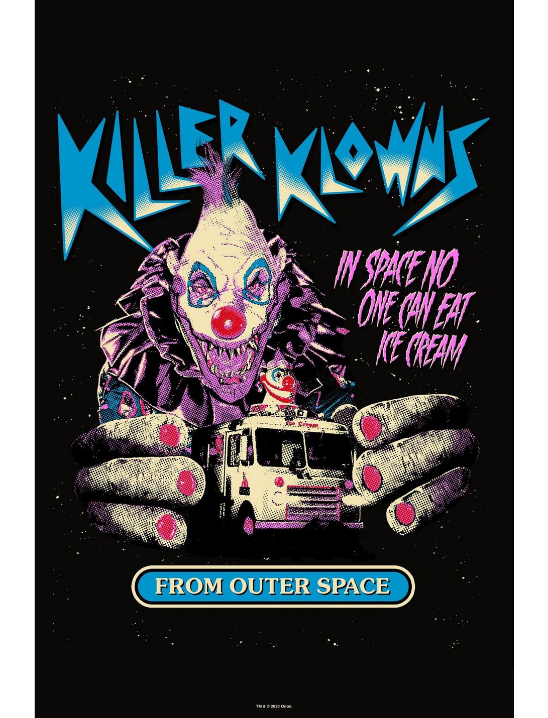 Killer Klowns From Outer Space Klownzilla Poster, WHITE, hi-res