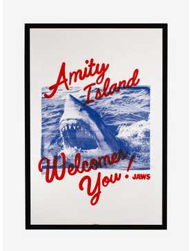 Jaws Amity Island Welcomes You! Framed Poster, , hi-res