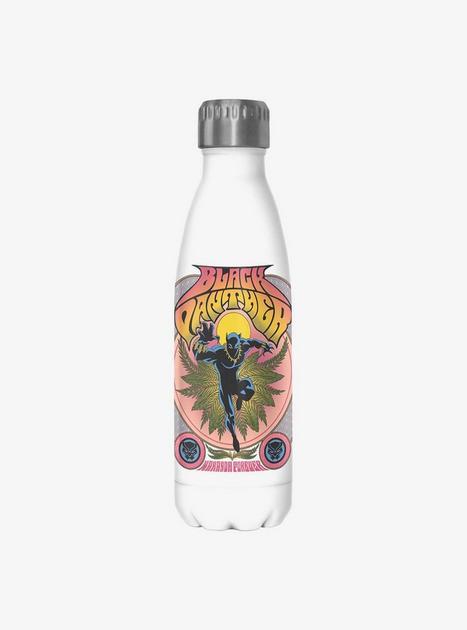 Marvel Black Panther King T'Challa Gig Water Bottle - WHITE