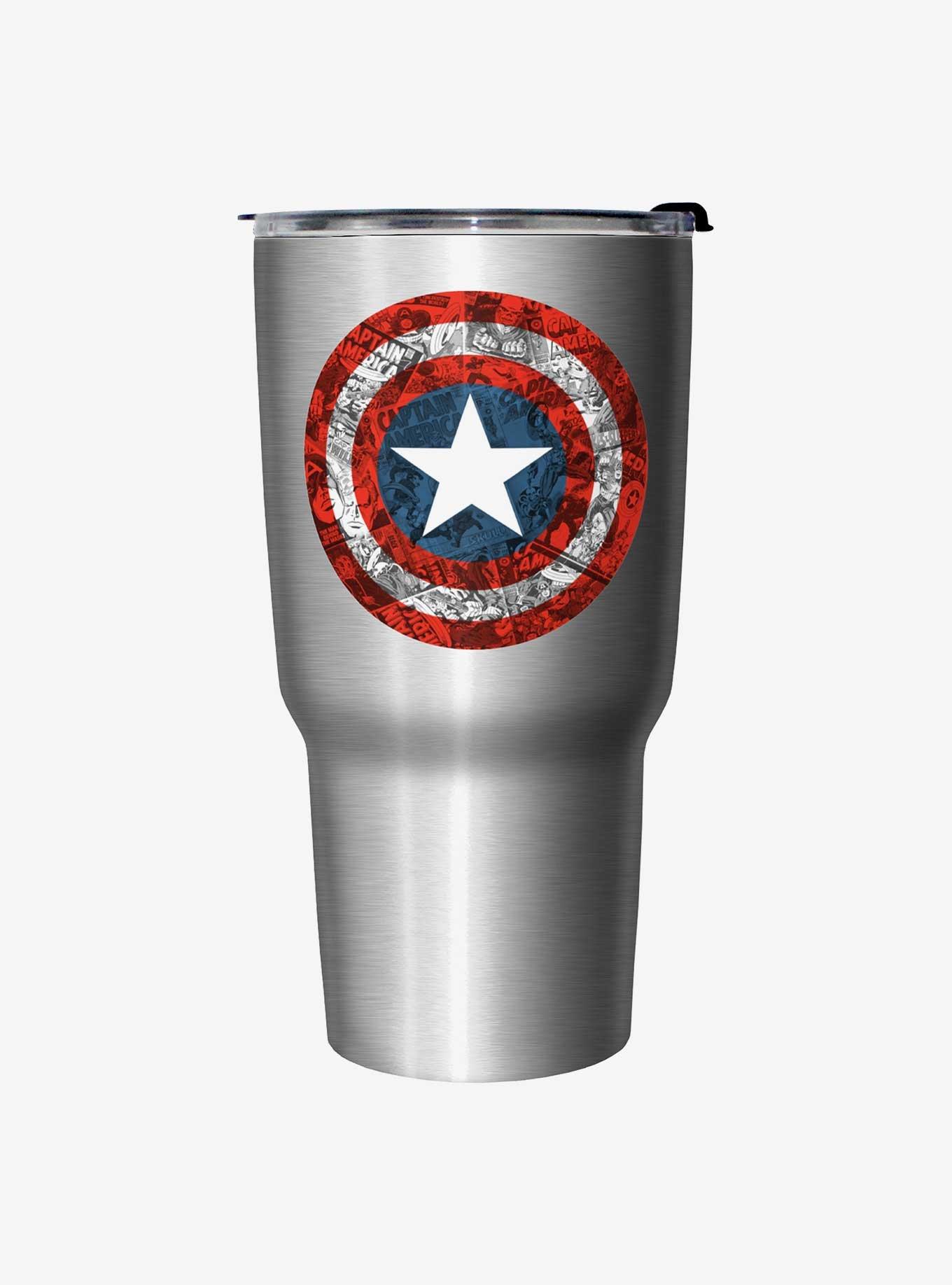 Marvel Captain America Comic Book Shield Travel Mug, , hi-res