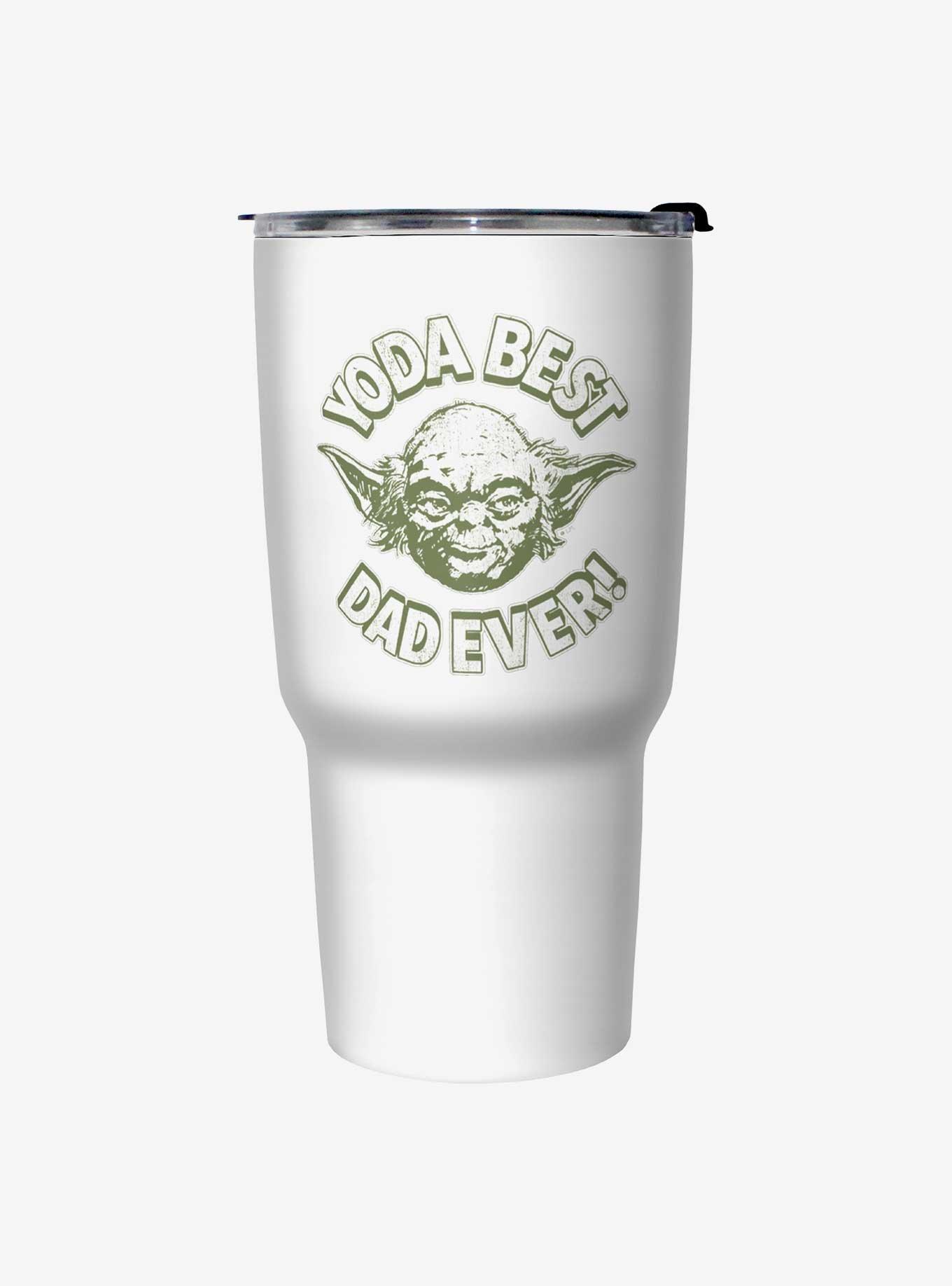 Star Wars Yoda Best Dad Ever Travel Mug - WHITE